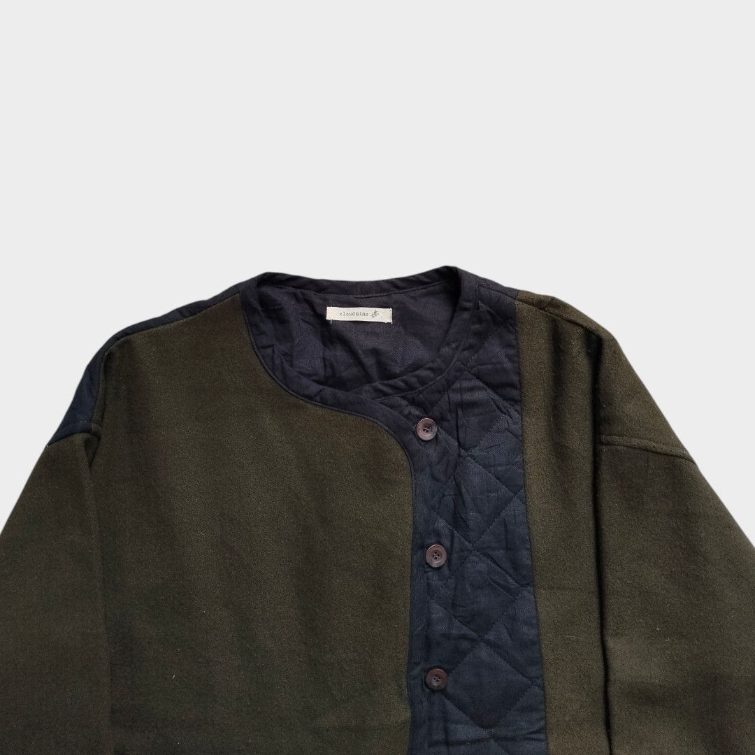 Yohji Yamamoto Cloudnine asymmetry quilted color block jacket Size US M / EU 48-50 / 2 - 4 Thumbnail