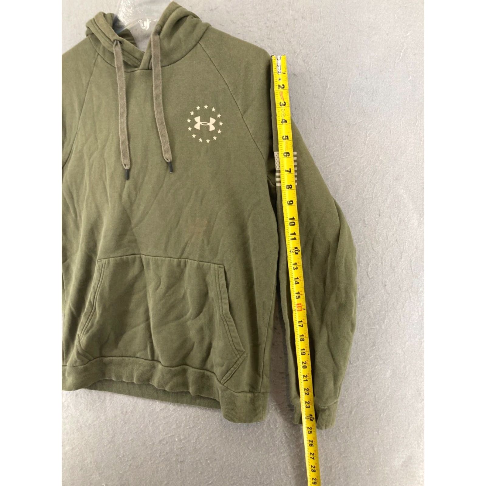 Under Armour Under Armour Hoodie Mens Medium Green Loose Cold Gear Pocket Size US M / EU 48-50 / 2 - 4 Thumbnail