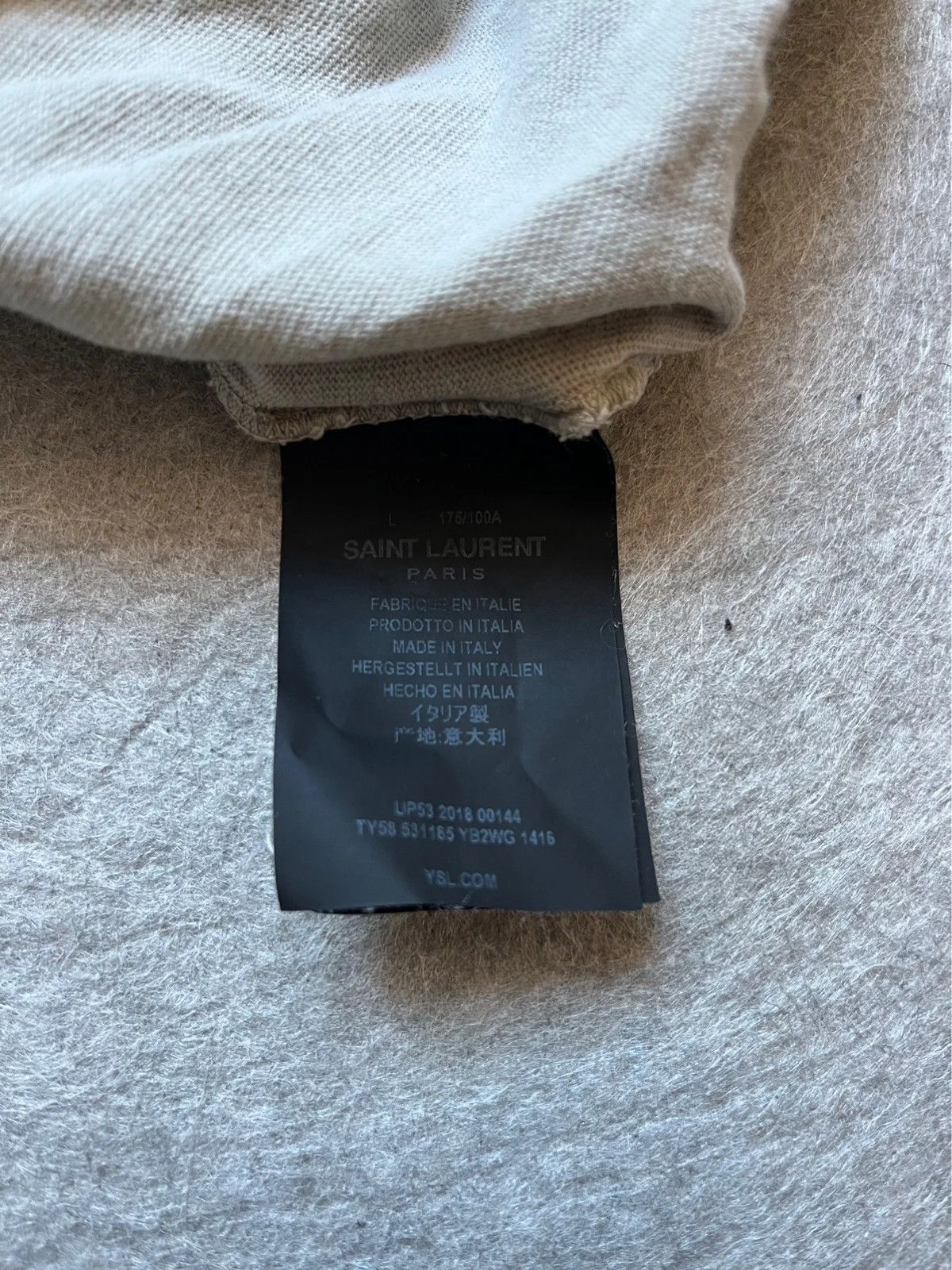 Saint Laurent Paris Saint Laurent T-Shirt Size US L / EU 52-54 / 3 - 7 Thumbnail