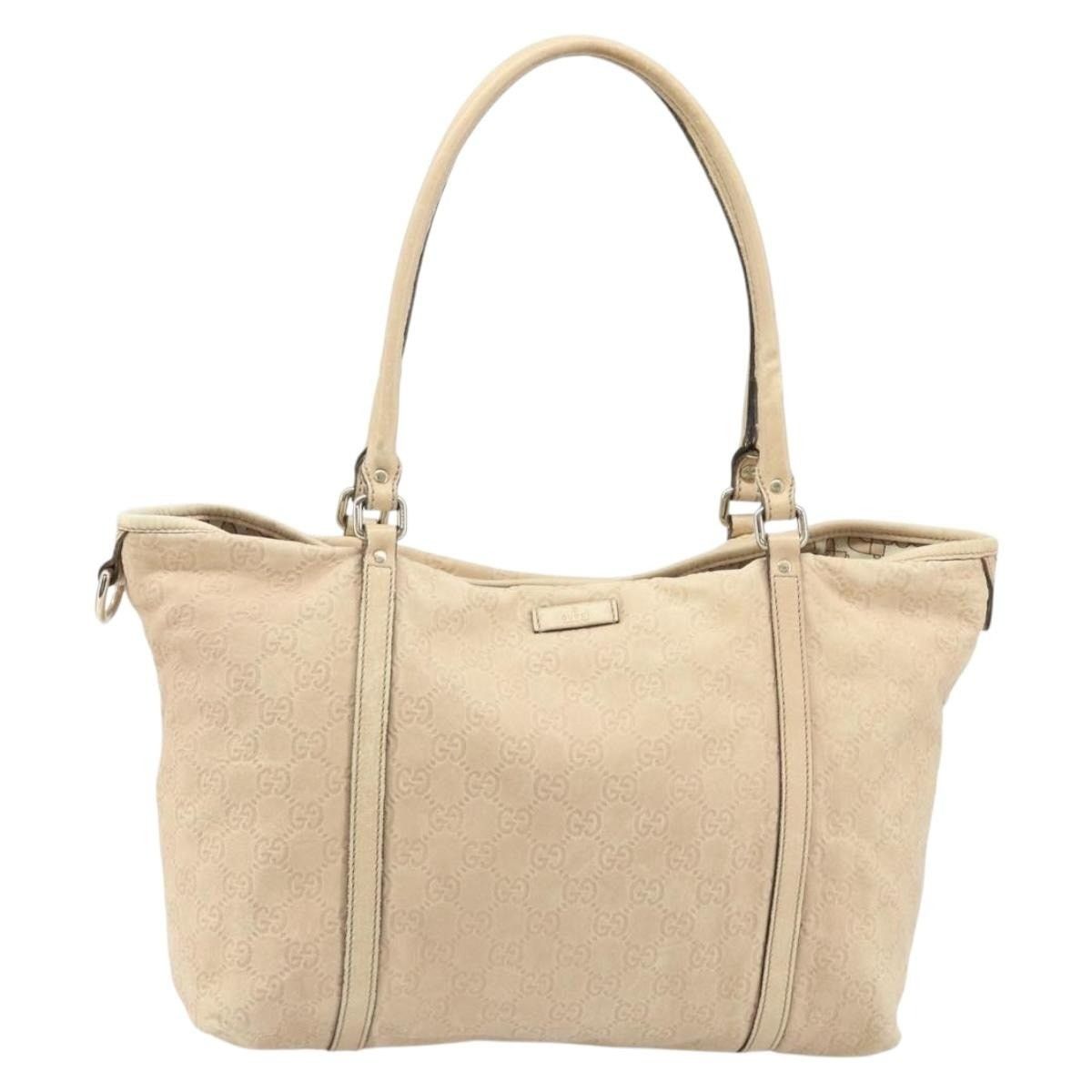 Gucci Gucci GG Canvas Guccissima Tote Bag Beige Size ONE SIZE - 1 Thumbnail