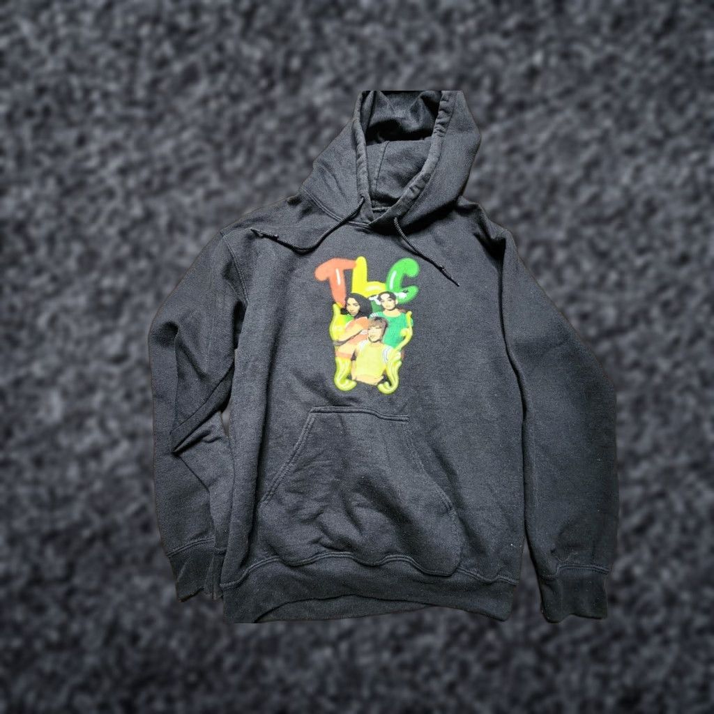 Doublet VINTAGE TLC Mens S Hoodie Pullover Graphic Sweatshirt Black 90s Left Eye T Boz Retro Size US S / EU 44-46 / 1 - 1 Thumbnail