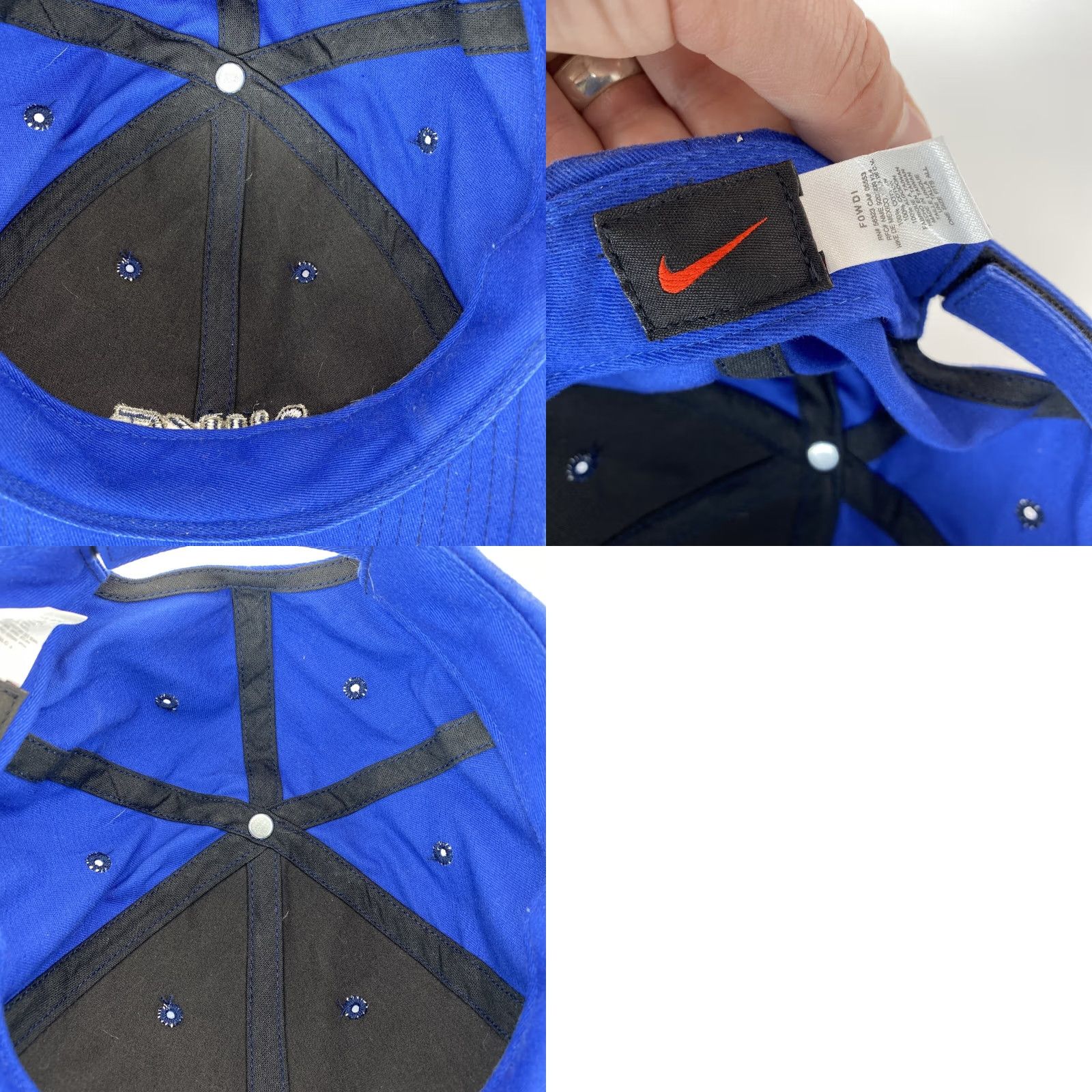 Nike Nike Hat Baseball Cap Unisex Adults One Size Blue Adjustable Swoosh Spell Out Cap Size ONE SIZE - 8 Thumbnail