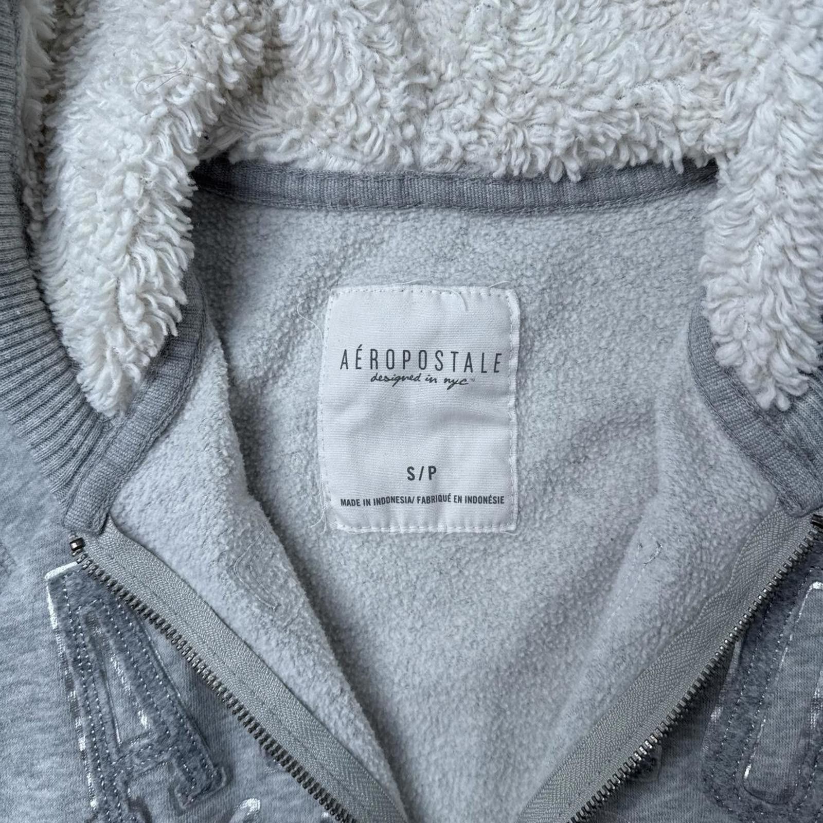 Aeropostale Y2K Aeropostale Fur Hoodie Zip Up Jacket Size S / US 4 / IT 40 - 5 Thumbnail