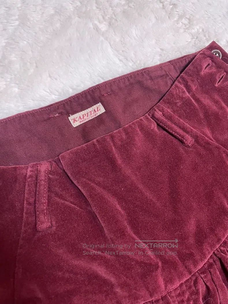 Kapital Kapital Size 0 Nine-point velvet wide flared high-hill trou Size US 28 / EU 44 - 3 Thumbnail
