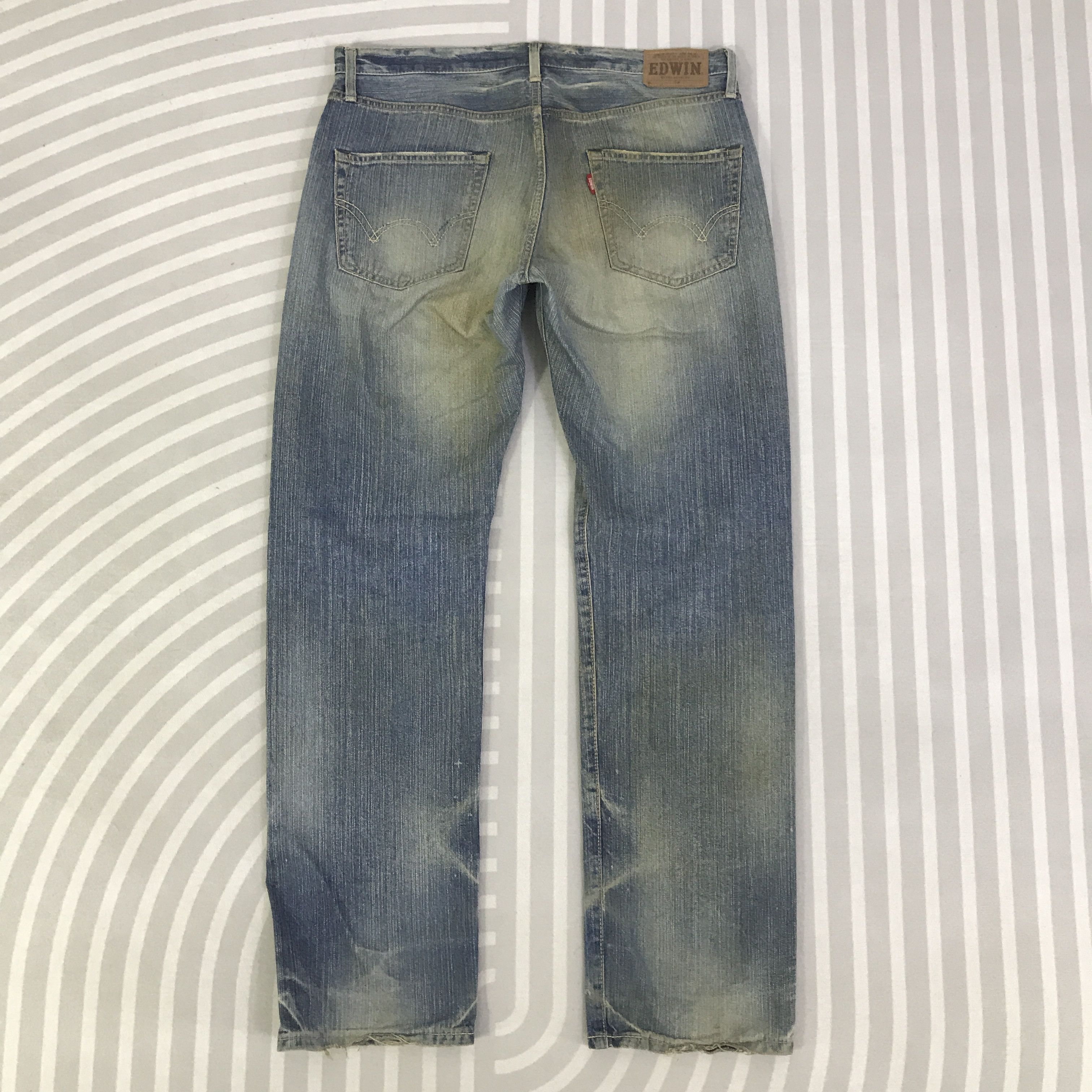 Edwin Vintage Edwin Distressed Denim Jeans pants K129B2 Size US 34 / EU 50 - 4 Thumbnail