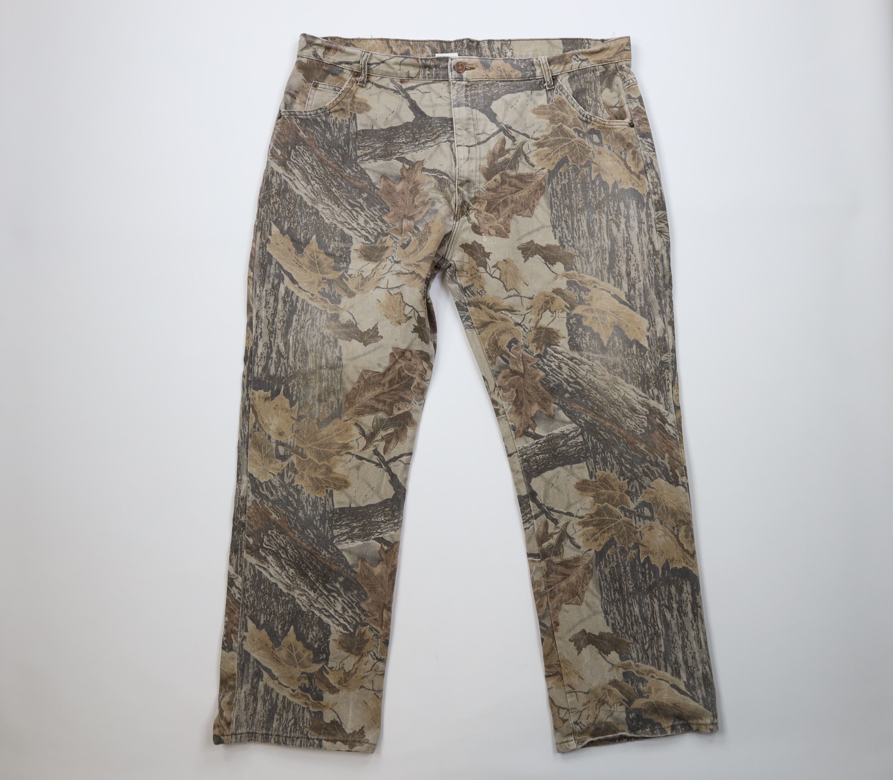 Vintage 90s Streetwear Camouflage Wide Leg Jeans USA