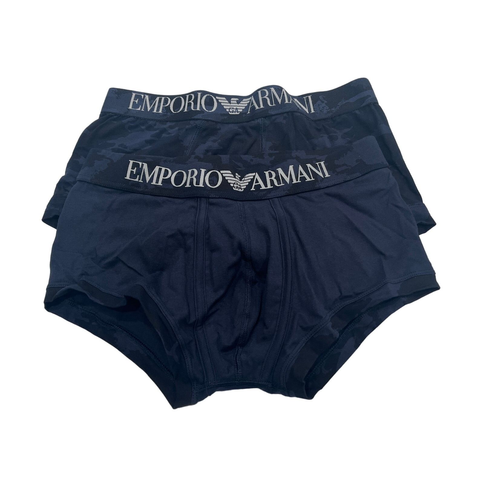 7-35 EMPORIO ARMANI Men's Boxer Shorts 2-PACK Navy Small