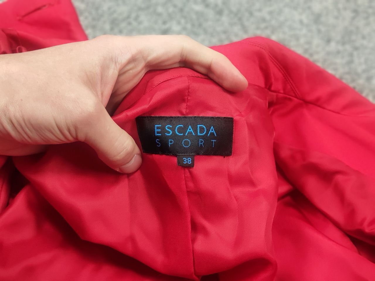 Escada Escada Sport Vintage Design Red Cotton Button Blazer Jacket Size M / US 6-8 / IT 42-44 - 14 Thumbnail