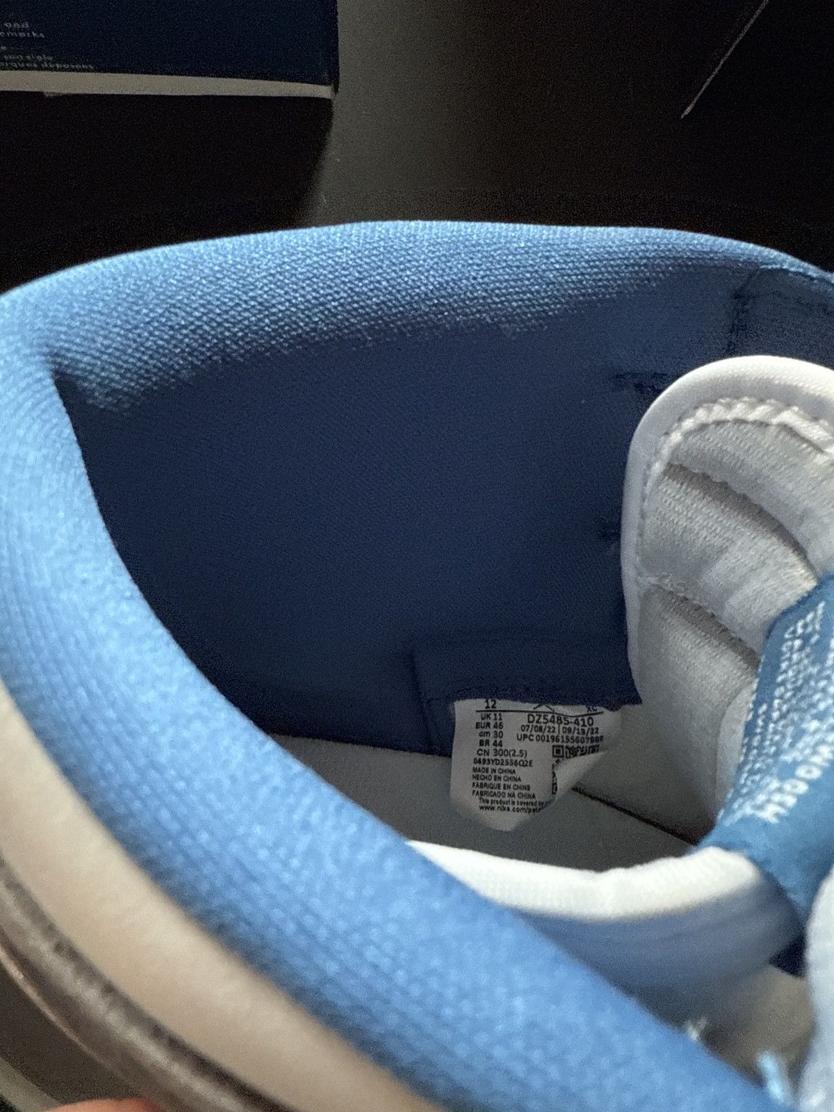 Jordan Brand × Nike Jordan 1 Retro True Blue Size US 12 / EU 45 - 9 Thumbnail