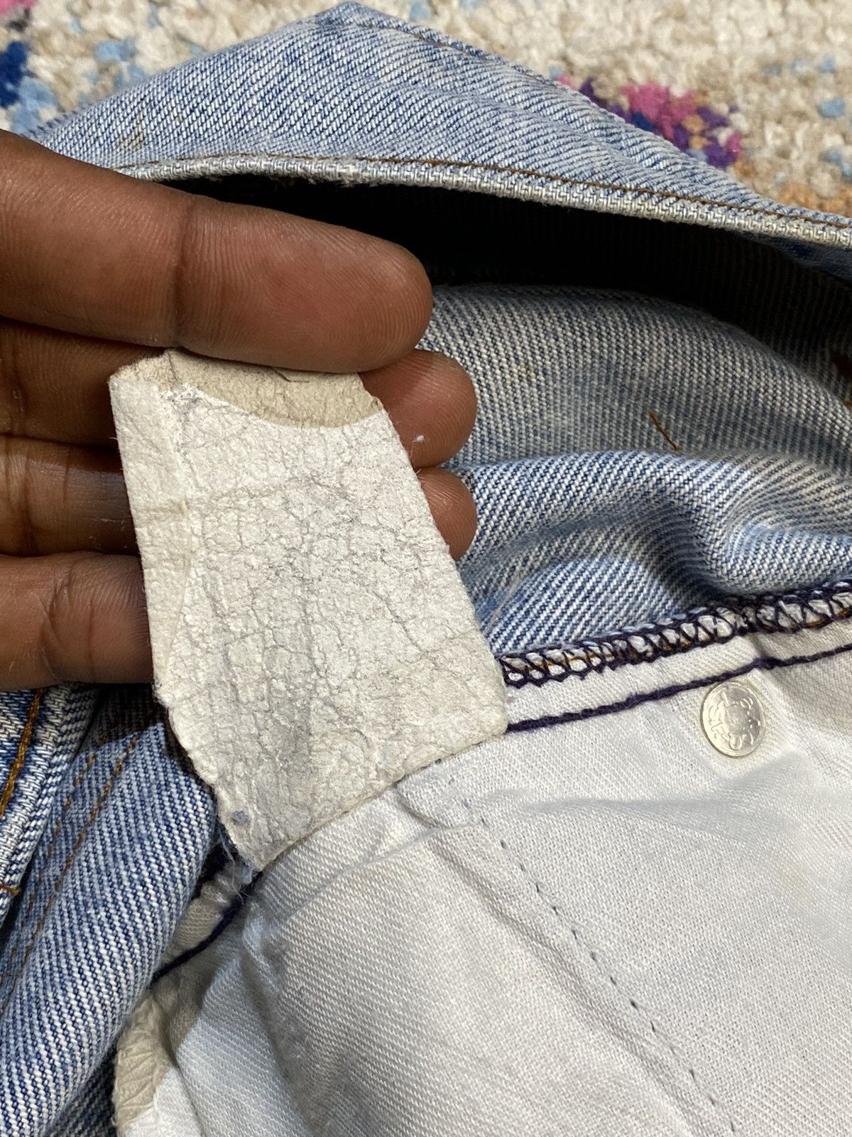 Levi's 80s Orange Tab Levi's non selvedge 347 Rindem Blue Jeans W32 Size US 32 / EU 48 - 17 Thumbnail