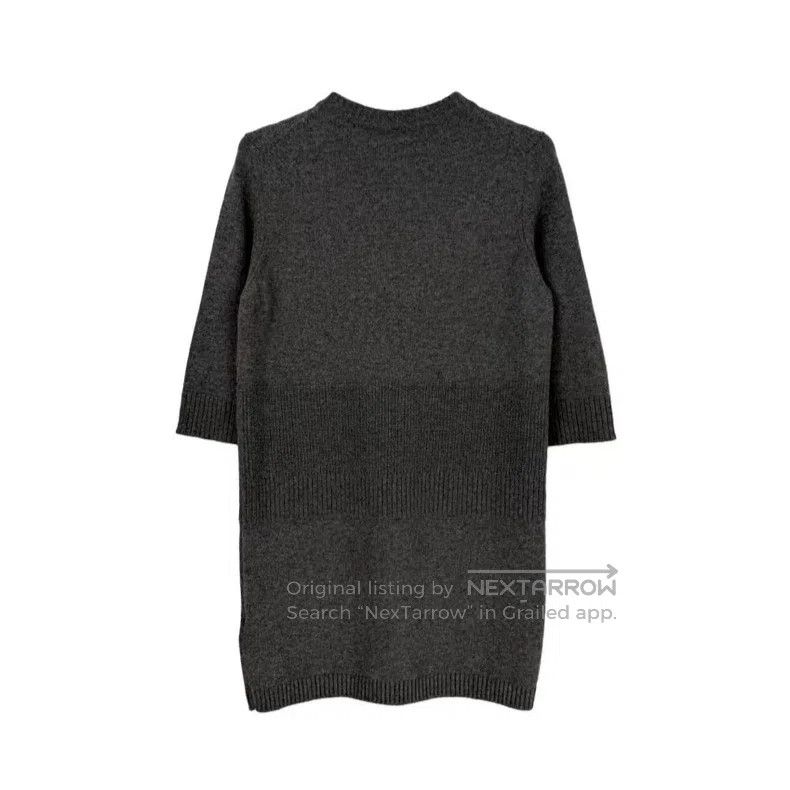 Hermes Hermes Gray Cashmere Metal Logo Dress Size XS / US 0-2 / IT 36-38 - 2 Thumbnail