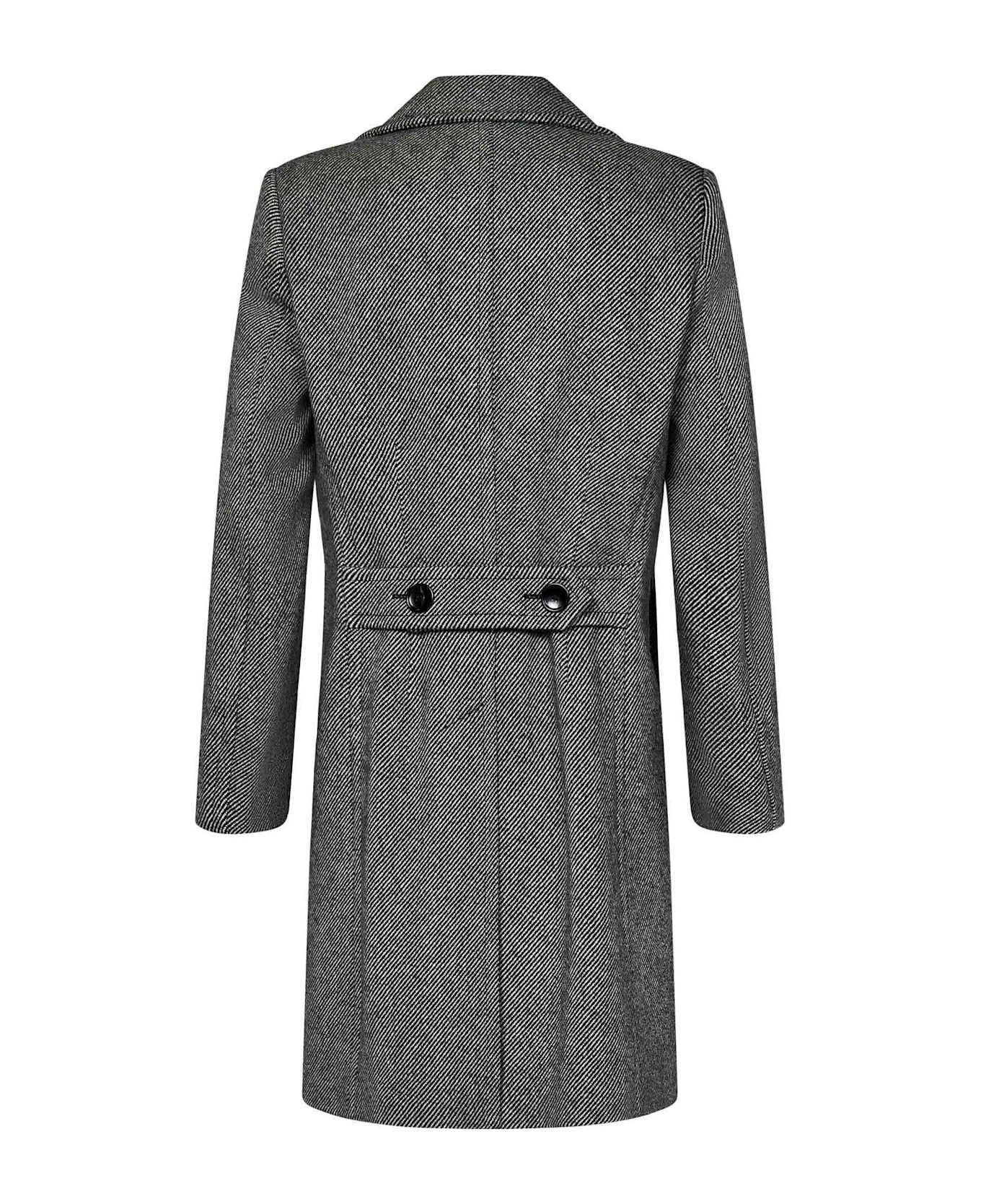 Tom Ford o1sndg1125 Double-breasted Coat in White/Black Size US M / EU 48-50 / 2 - 2 Thumbnail