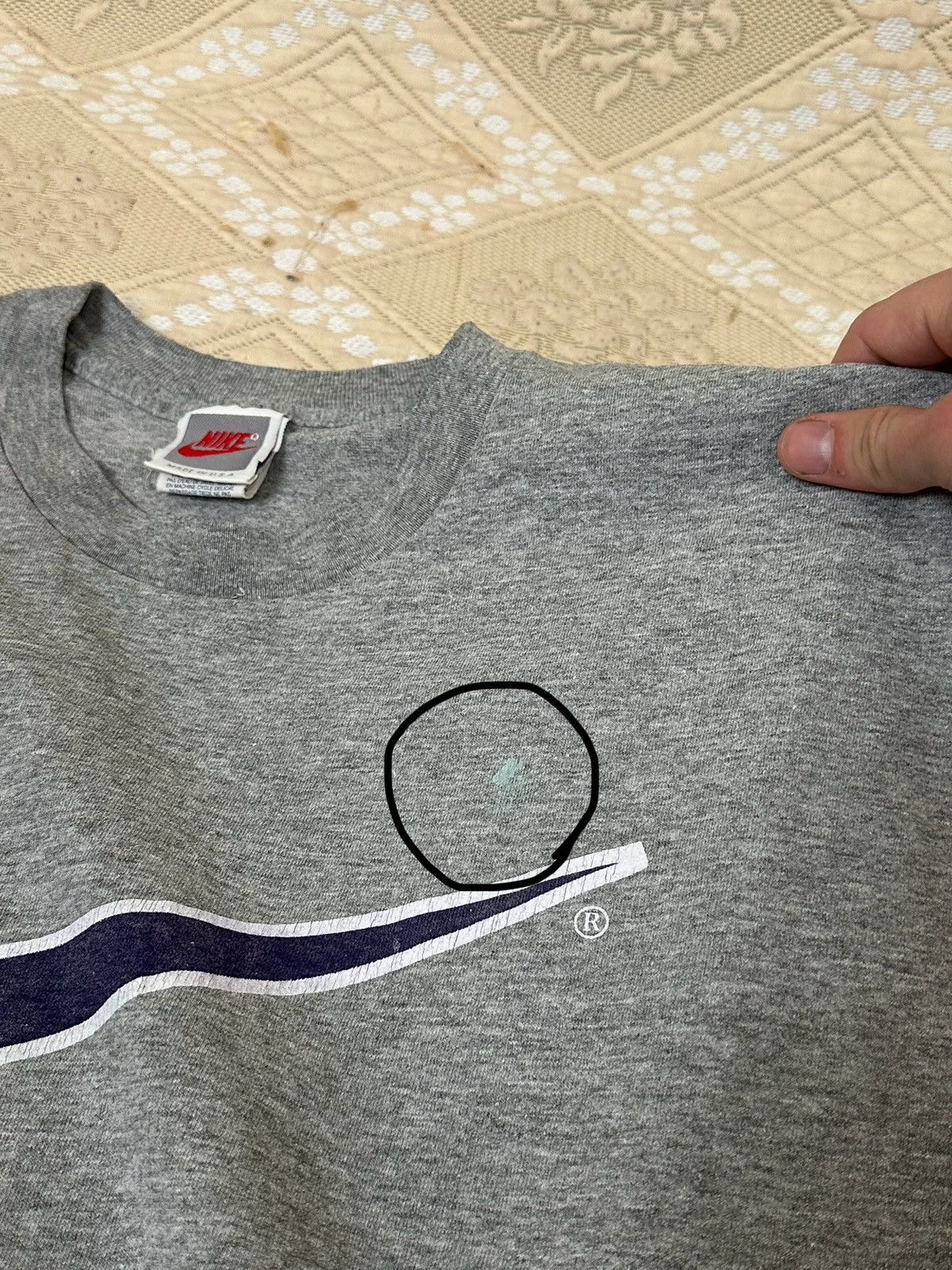 Nike 🔥 Vintage 80s Nike Big Logo Swoosh T Shirt USA 90s Stussy Size US M / EU 48-50 / 2 - 7 Thumbnail