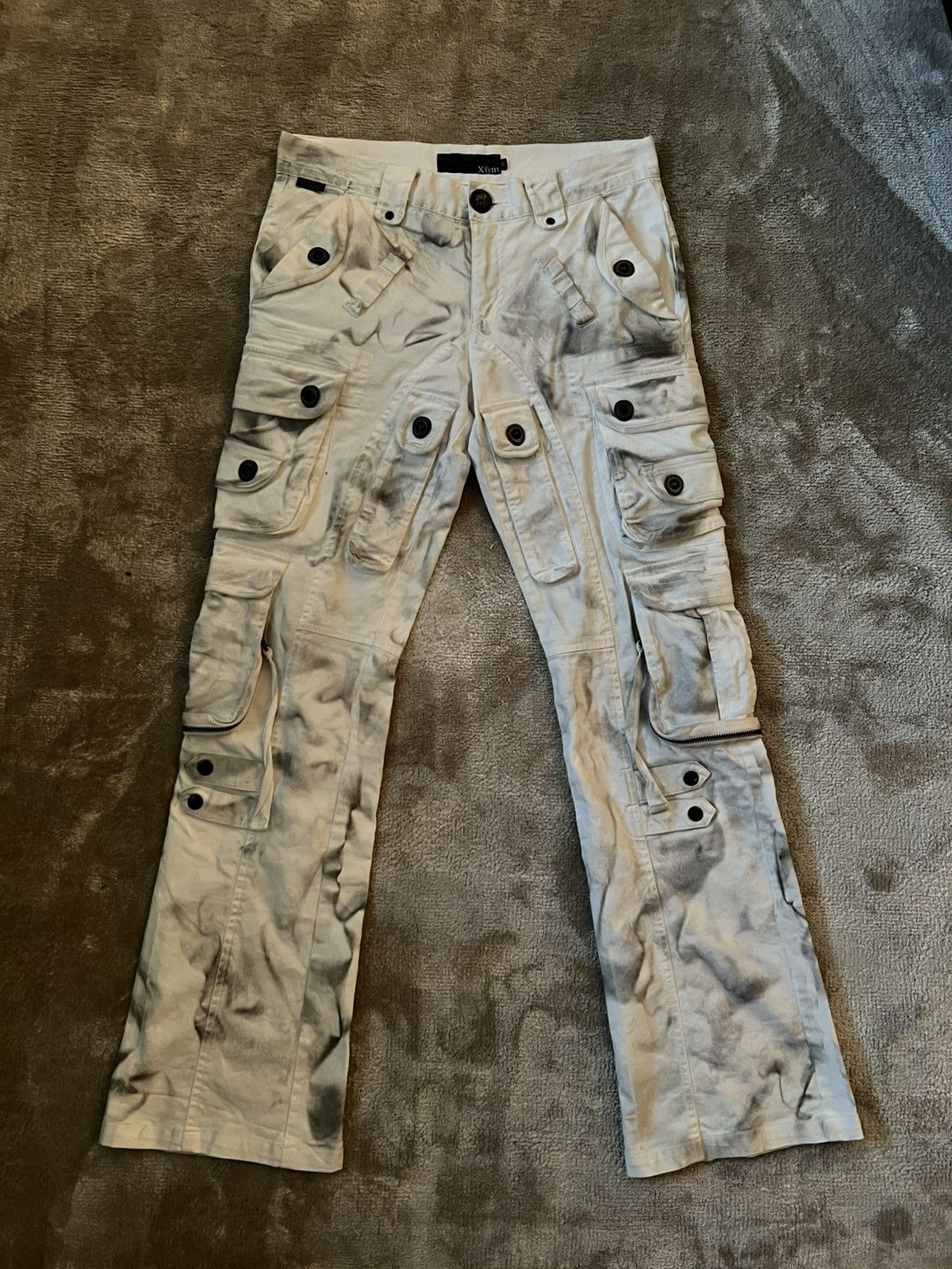 Japanese Brand Xfrm Gas Mask Cargo Tassel Trousers Size US 30 / EU 46 - 1 Thumbnail