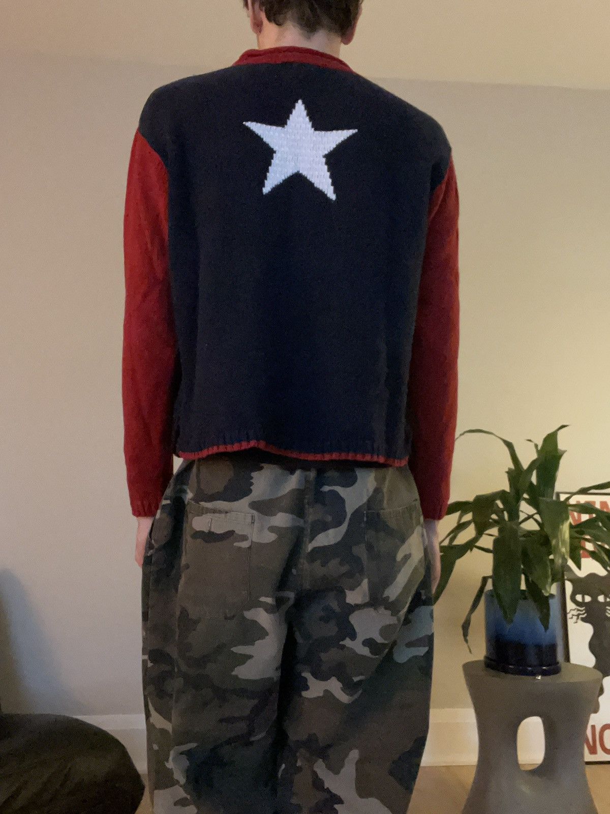 Vintage Christopher & Banks Moc Neck Star Sweater Size XL / US 12-14 / IT 48-50 - 5 Thumbnail