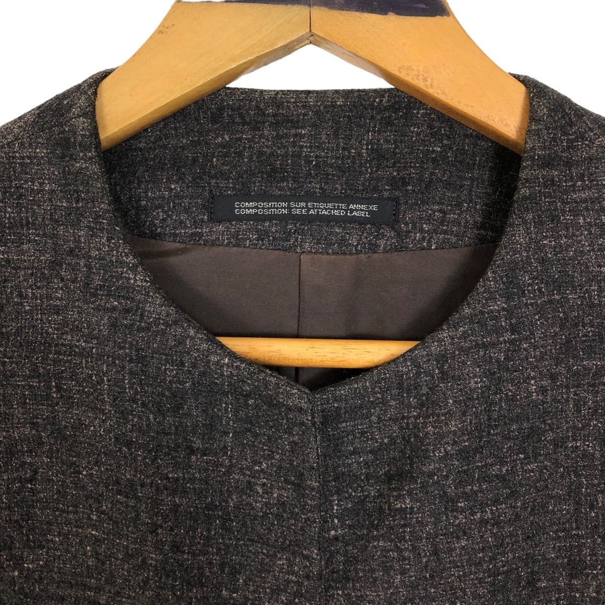 Yohji Yamamoto Vintage Yohji Yamamoto Femme 1998 A/W Cutaway Wool Jacket Size XS / US 0-2 / IT 36-38 - 6 Thumbnail