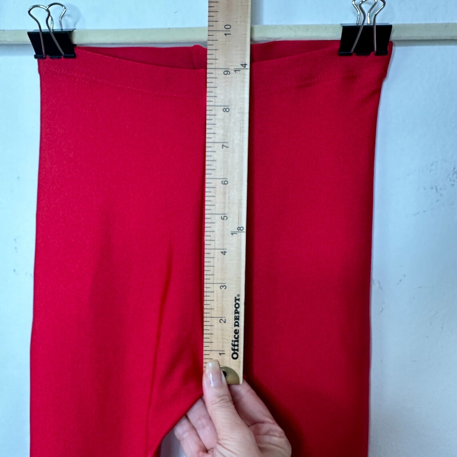 Other Anais & Margaux Alexandra Red Shimmery Leggings Italian XS Size 23" - 10 Thumbnail