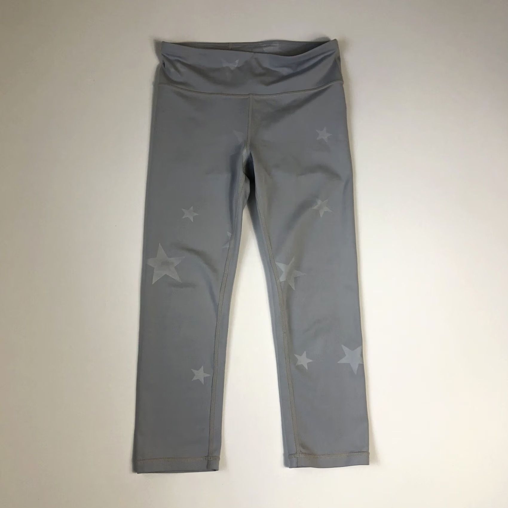 Gap GAP Compression Gray Stars Cropped Yoga Leggings Women's XS C224 Size 26" / US 2 / IT 38 - 2 Thumbnail