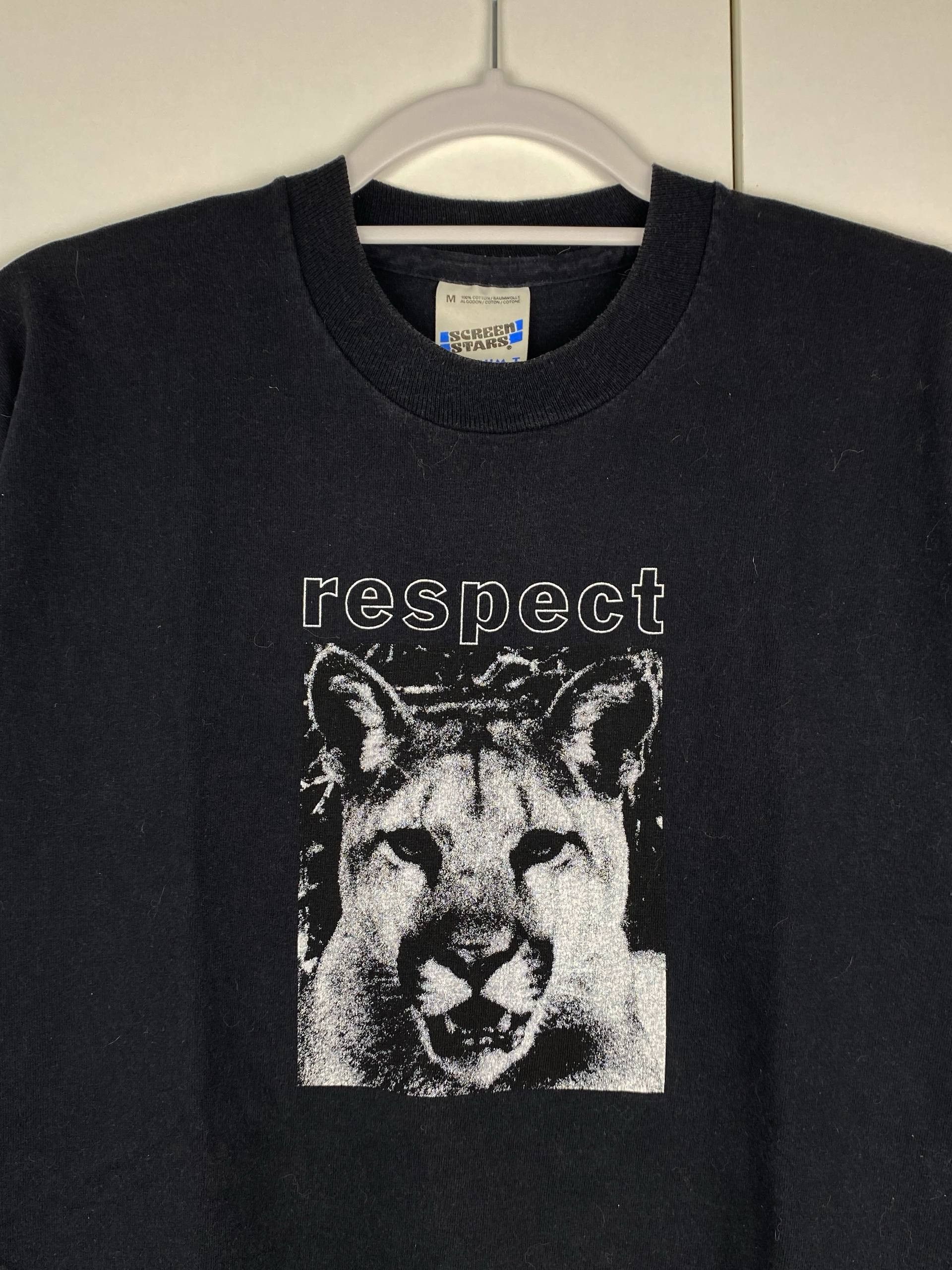 Vintage Vintage Respect For Animals 90s WWF Screen Stars Tee Size US M / EU 48-50 / 2 - 2 Thumbnail
