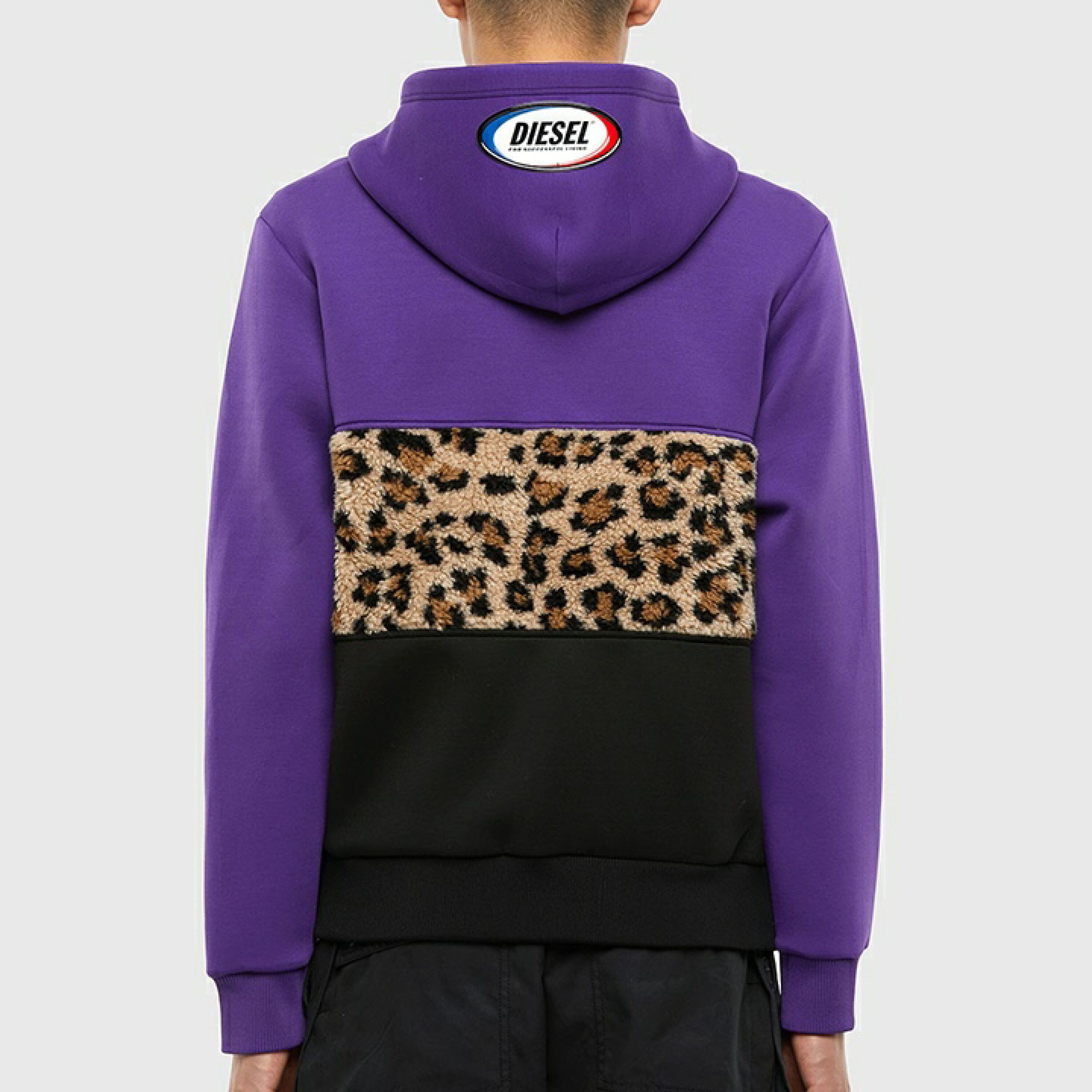 Diesel Diesel leopard pattern boa switching multi color zip hoodie Size US M / EU 48-50 / 2 - 4 Thumbnail