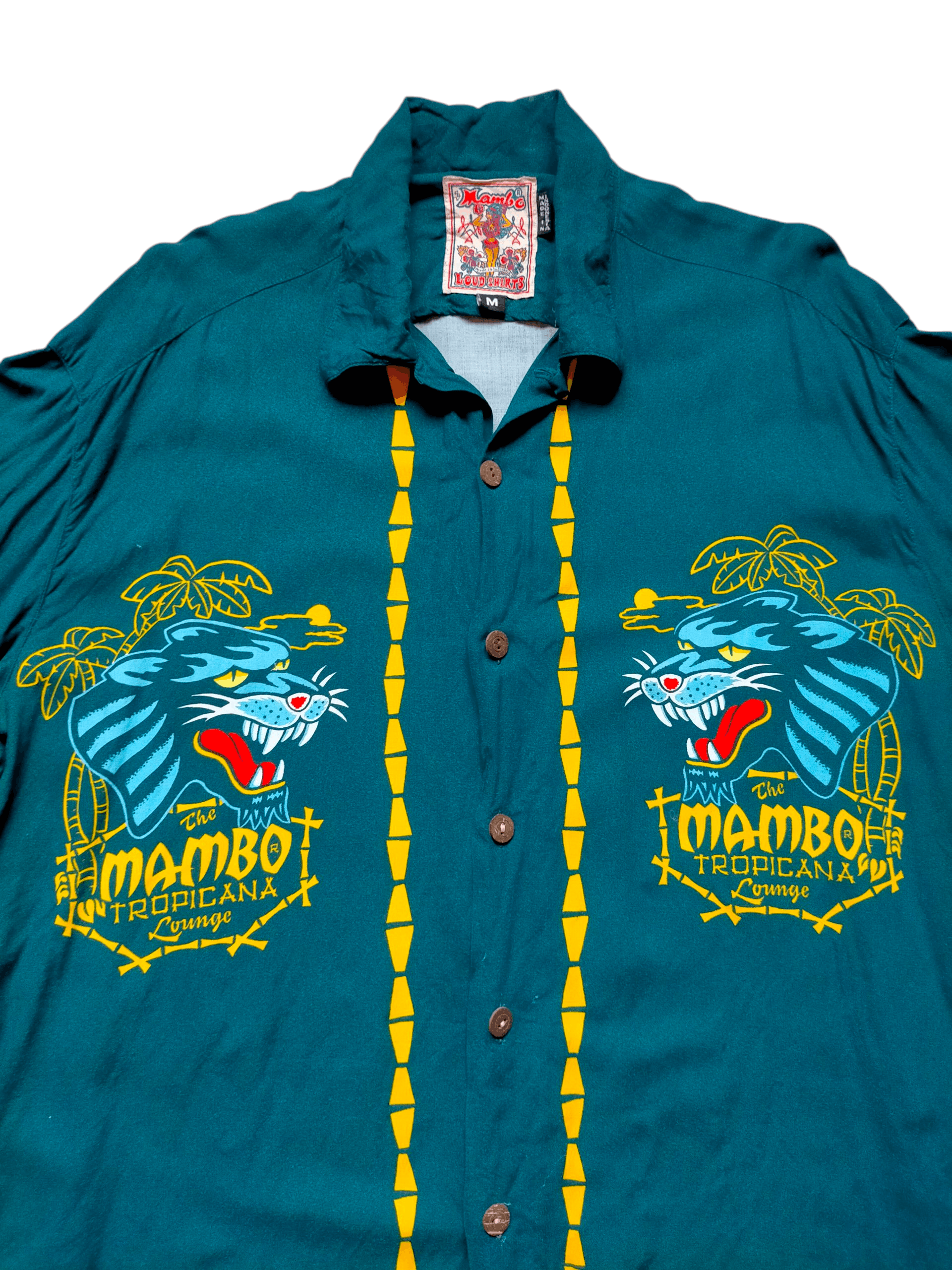 Mambo Vintage 90s Mambo Loud Hawaii Rayon Shirt Button Ups Size US M / EU 48-50 / 2 - 4 Thumbnail