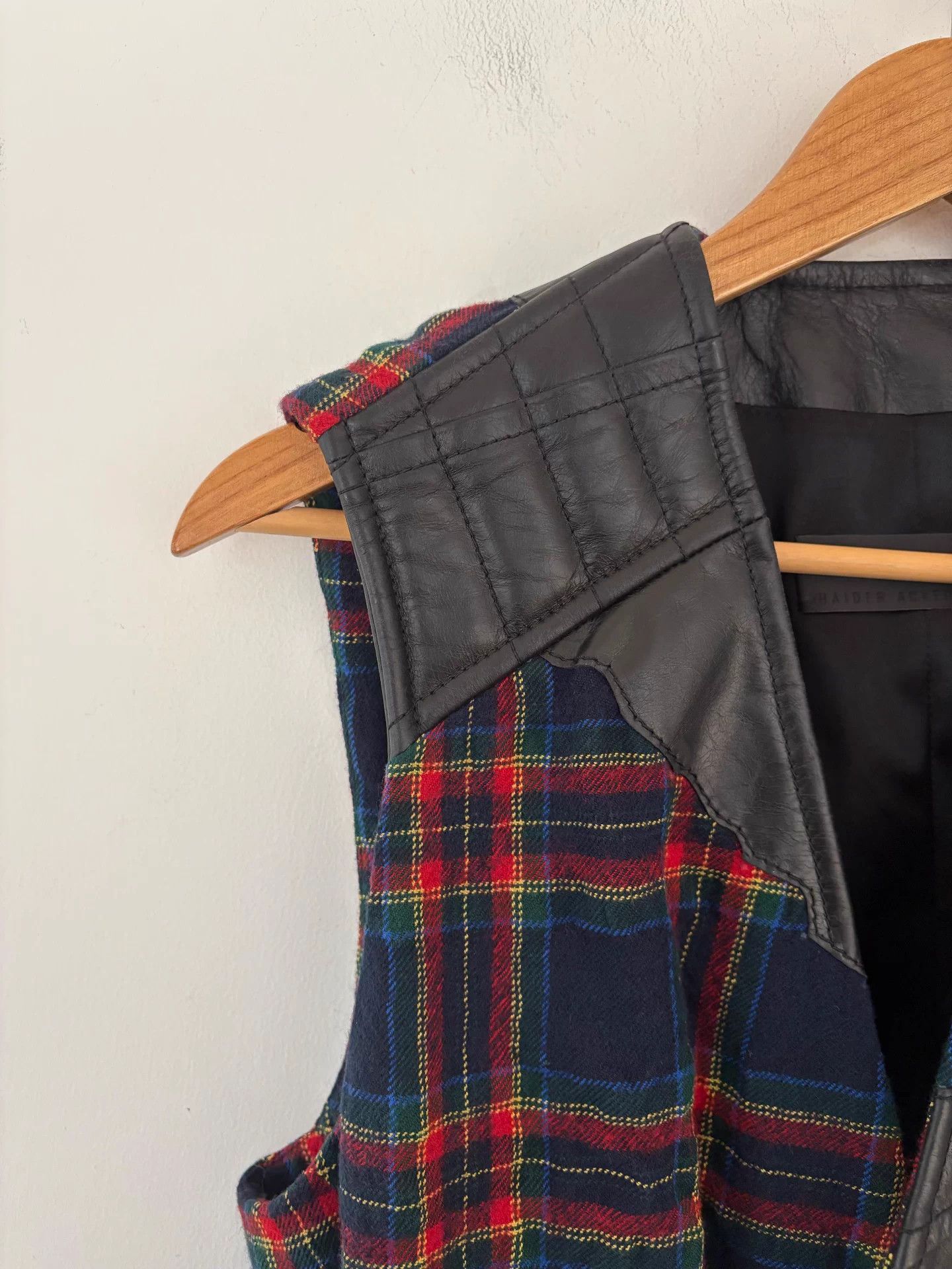 Haider Ackermann Haider Ackermann Fall/Winter 2017 Leather and Check Vest Size US M / EU 48-50 / 2 - 7 Thumbnail