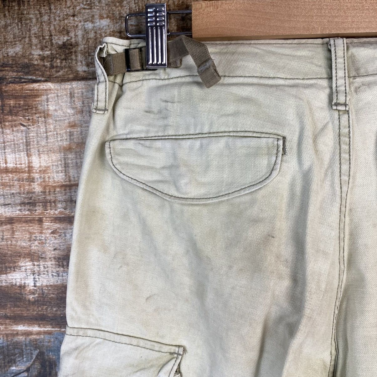 Japanese Brand DL Surplus White Cargo Multipocket Pants #C1218 Size US 29 - 18 Thumbnail