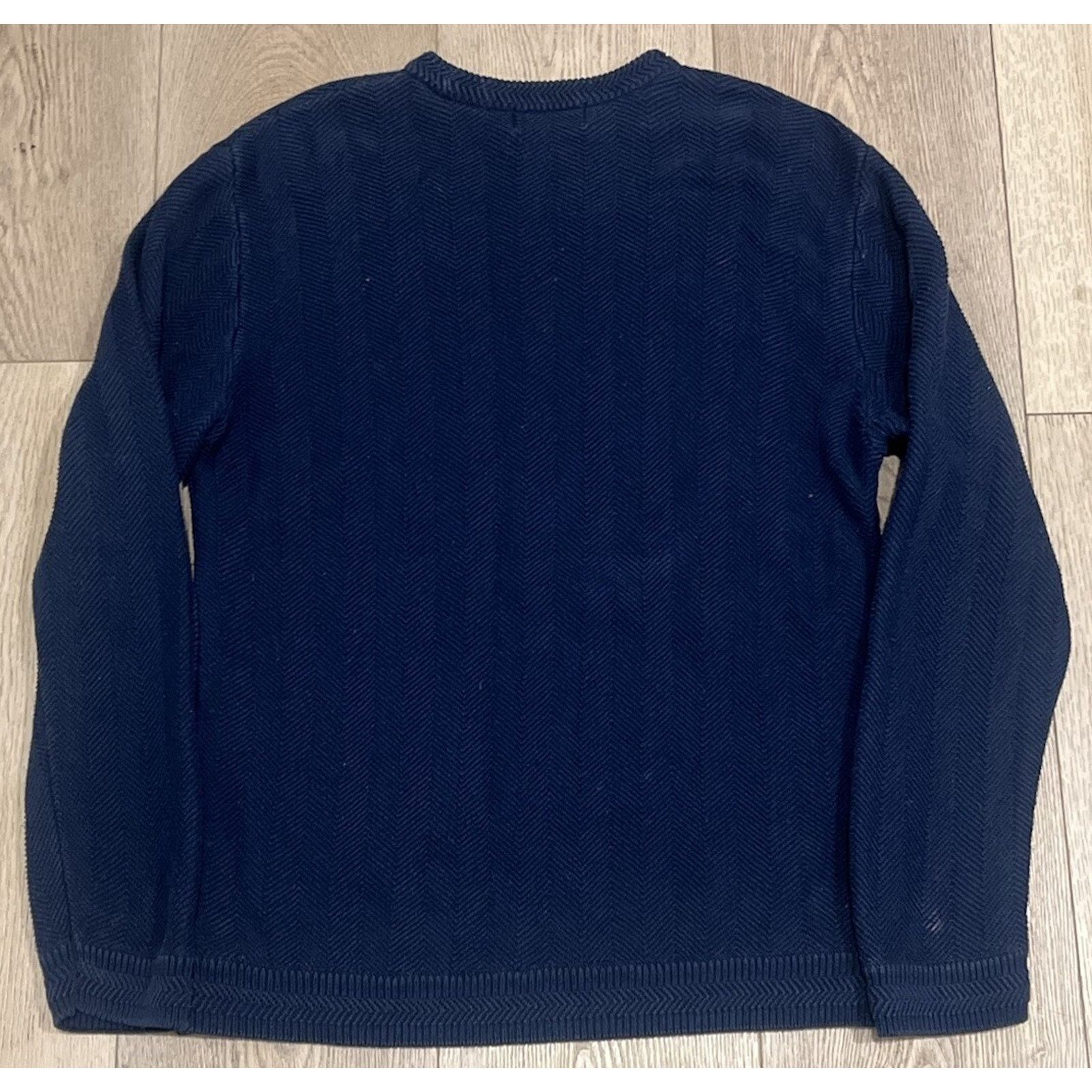 Chaps Vintage Chaps Ralph Lauren Hand Framed Navy Crewneck Sweater Size US L / EU 52-54 / 3 - 4 Thumbnail