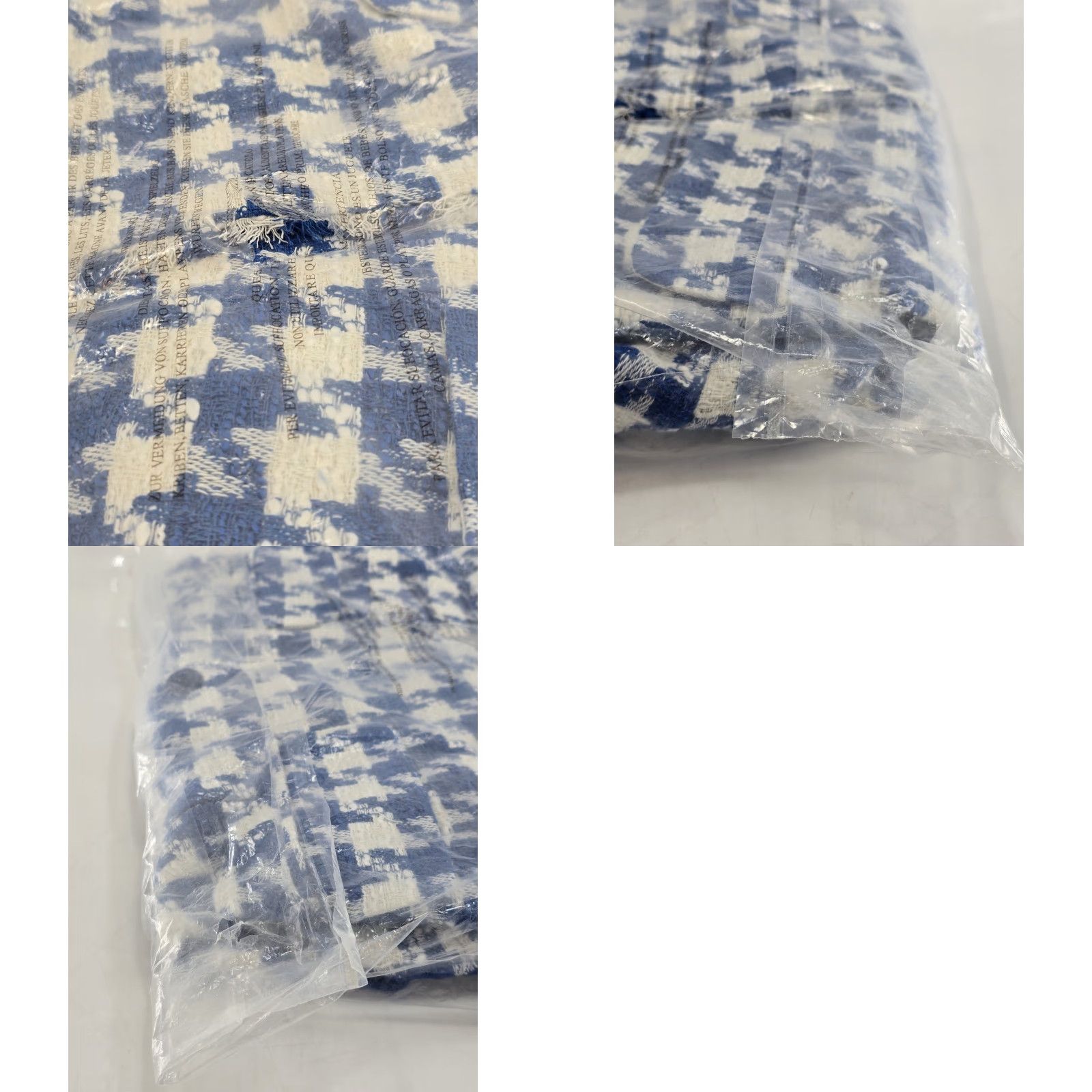 Steve Madden Steve Madden Harlow Blazer Blue White Houndstooth Tweed Blazer Women's NWT Size M Size M / US 6-8 / IT 42-44 - 8 Thumbnail