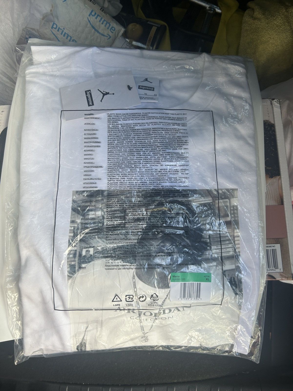 Jordan Brand × Supreme Supreme Jordan biggie tee XL Size US XL / EU 56 / 4 - 2 Thumbnail