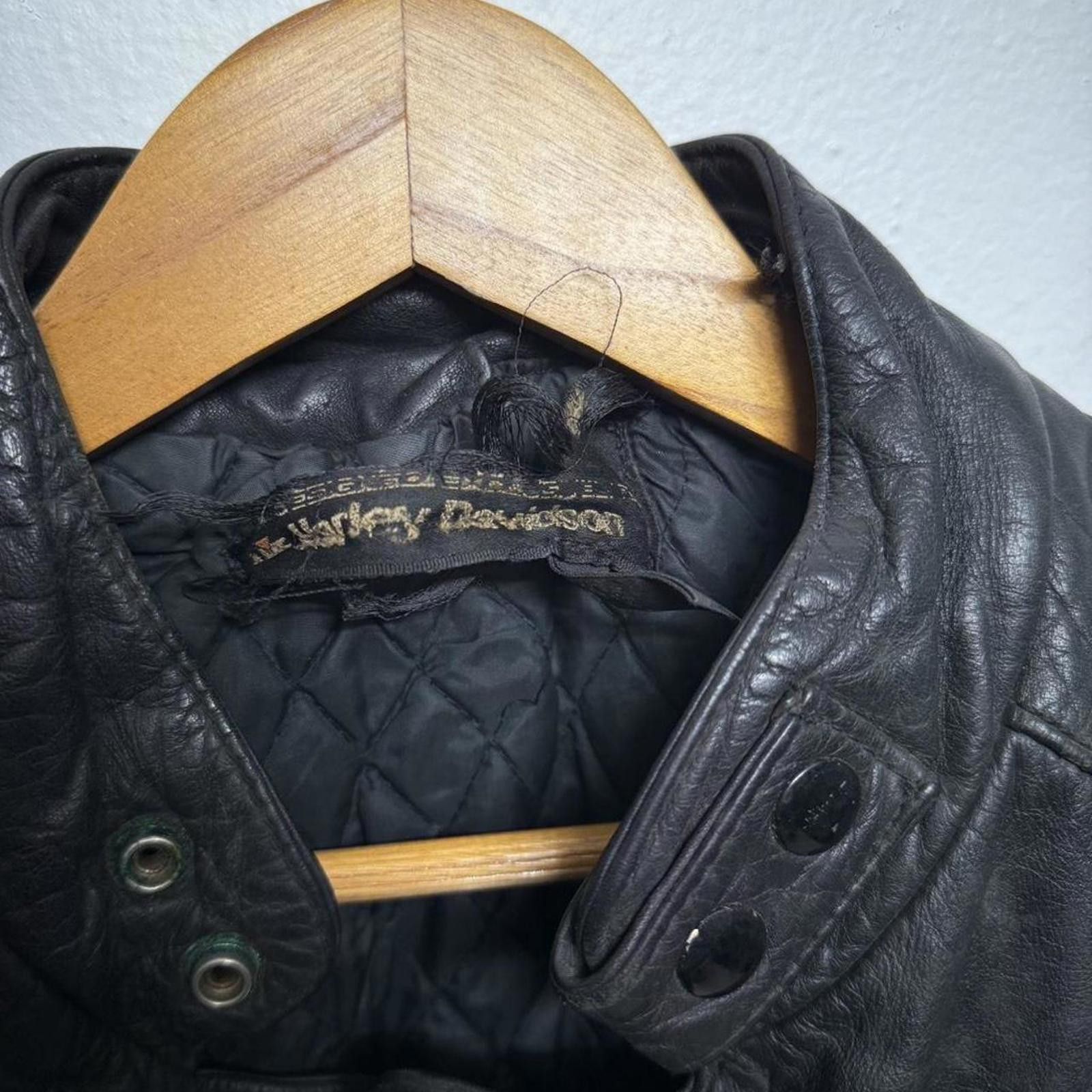 Harley Davidson 1980s Harley Davidson moto lined motorcycle jacket Size 42 Size US M / EU 48-50 / 2 - 4 Thumbnail