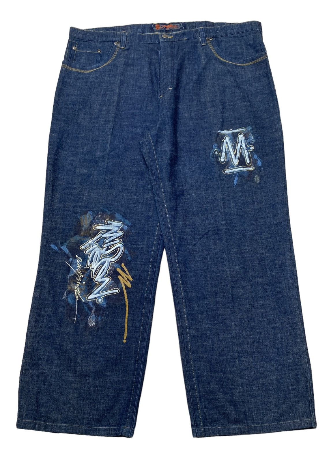 Designer × Japanese Brand × Vintage Vintage Japanese Brand Mizkeen Baggy Jeans 2000s Size US 44 / EU 60 - 1 Thumbnail