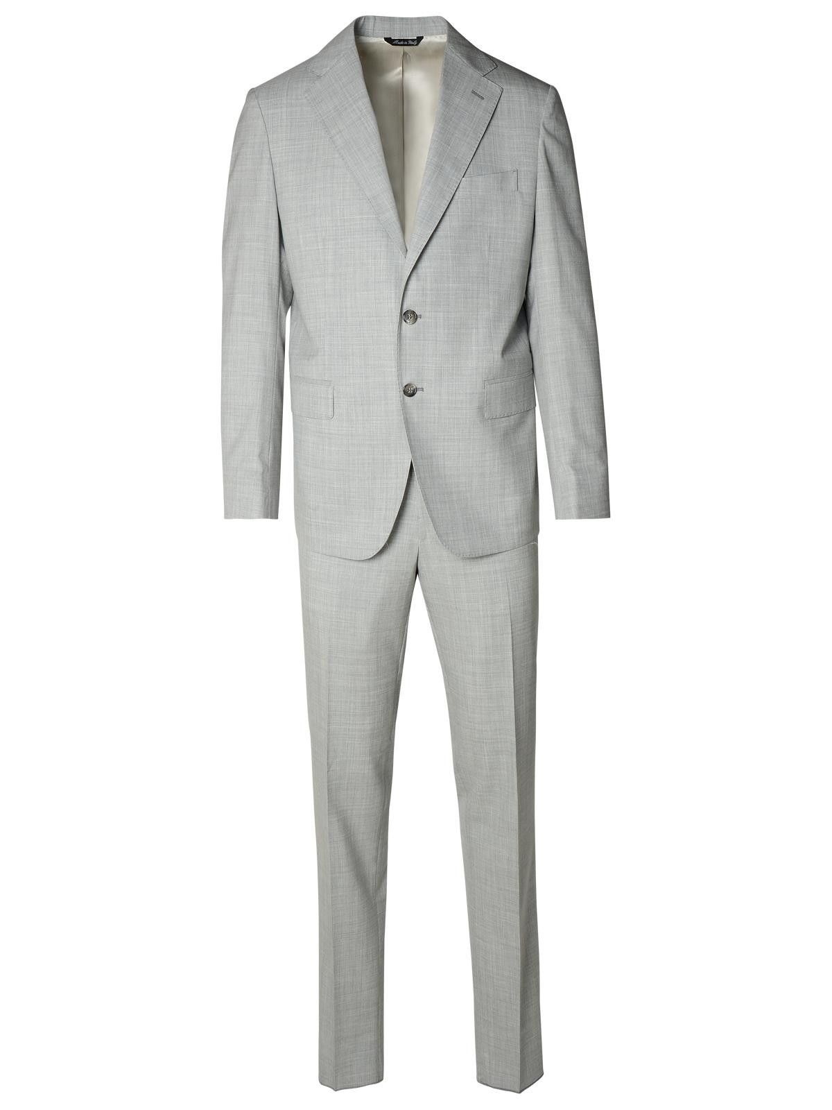 BRIAN DALES Grey Wool Suit