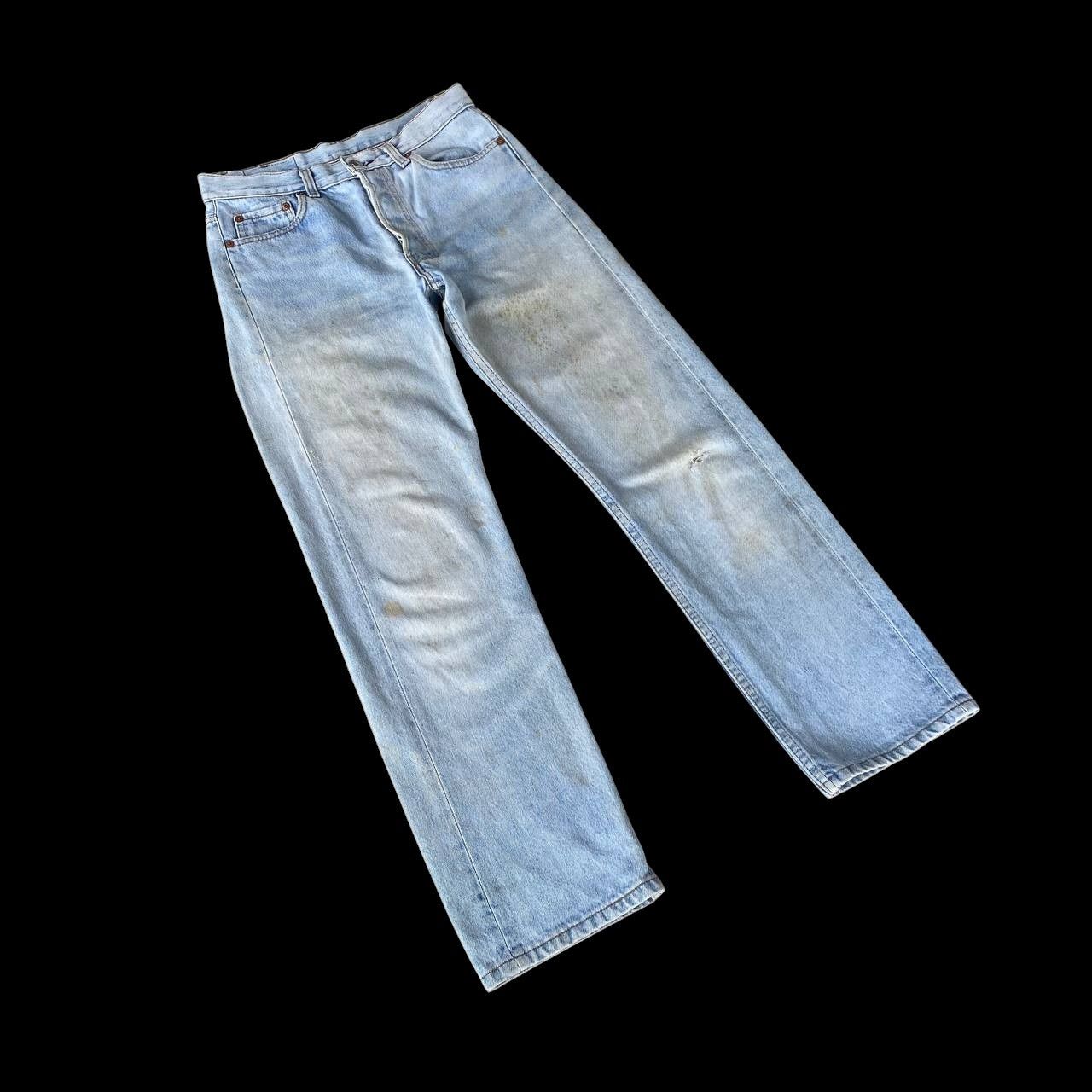 Levi's Vintage Clothing Vintage 90s Levi's 501 Distressed Dirty Wash Faded Grunge Size US 29 - 3 Thumbnail