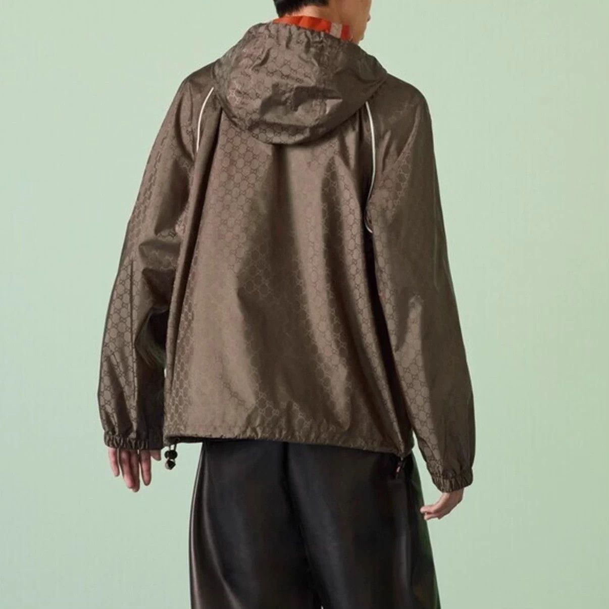 Gucci Gucci Men's GG Allover Print Windbreaker Deep Brown 46 Size US S / EU 44-46 / 1 - 7 Thumbnail
