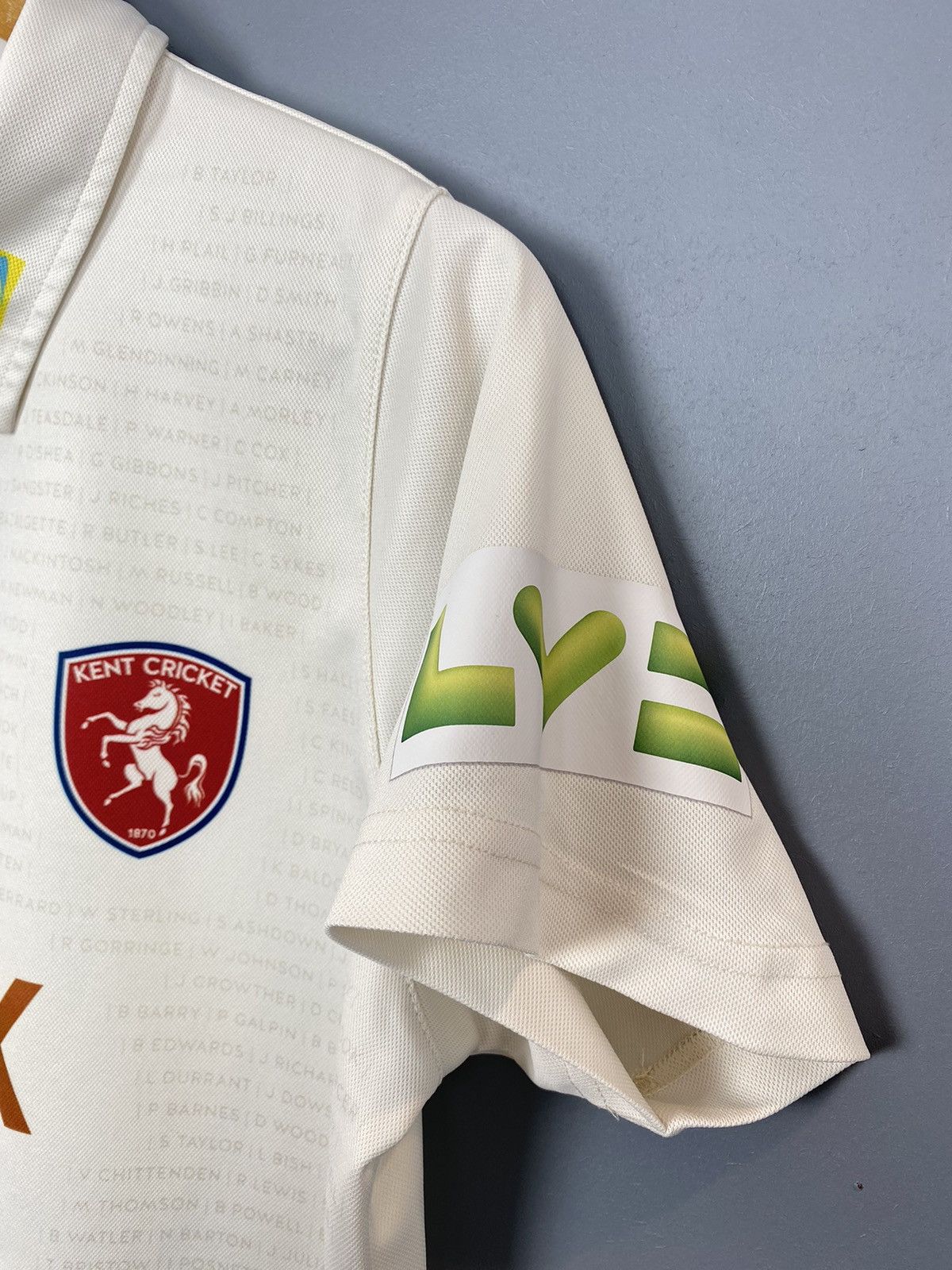 Other Samurai Kent Kricket Polo Shirt Jersey Sportswear White Top Size US M / EU 48-50 / 2 - 5 Thumbnail
