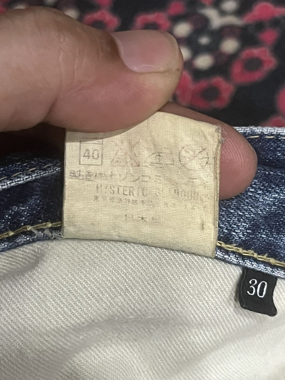 Hysteric Glamour Japanese Brand Hysteric Glamour Blue Whisker Studded Jeans Size US 30 / EU 46 - 16 Thumbnail