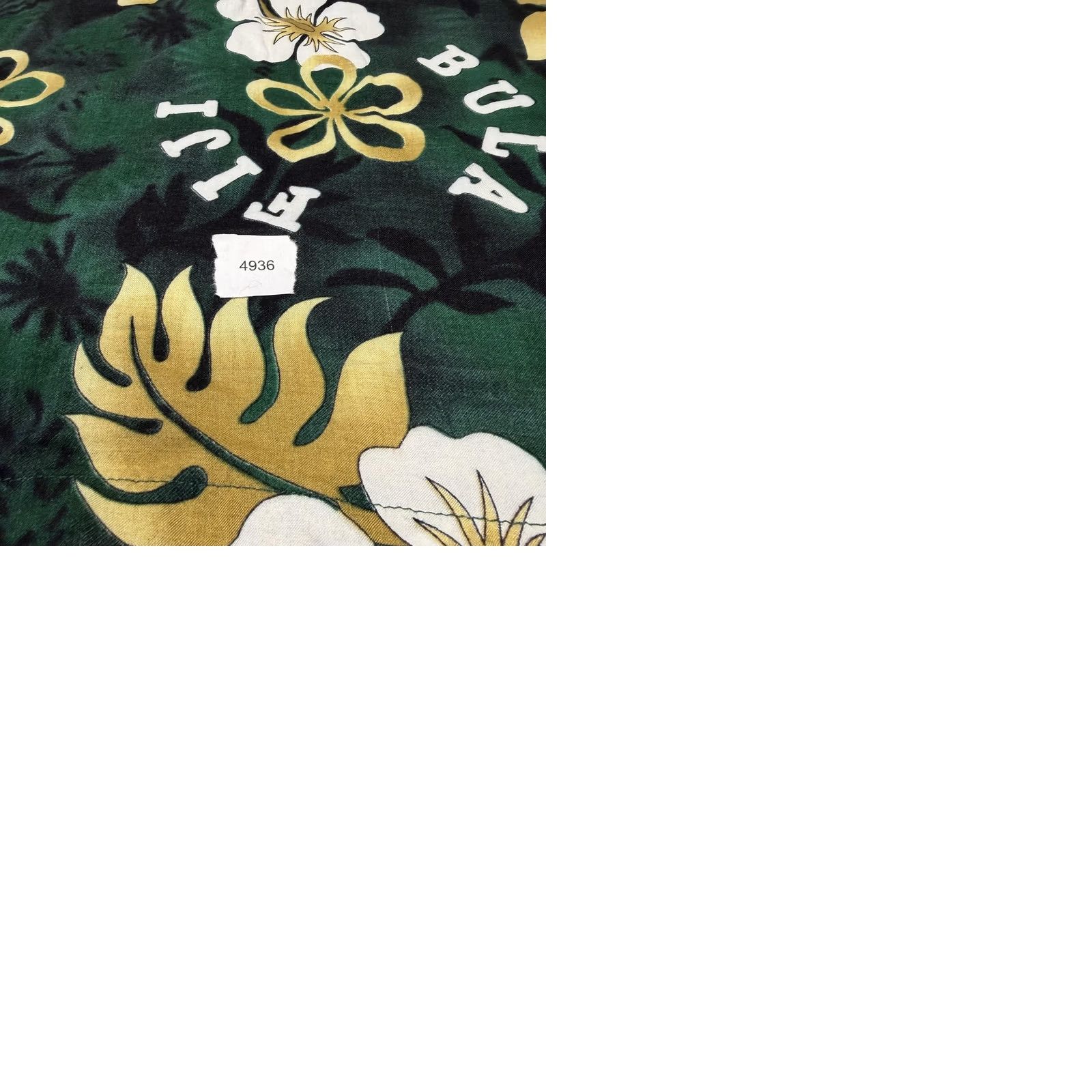 Vintage Kai-Veikau Shirt Mens XL Short Sleeve Green Floral Button-Up Hawaiian Bula Fiji Tropical Vacation Sailor? Size US XL / EU 56 / 4 - 9 Thumbnail