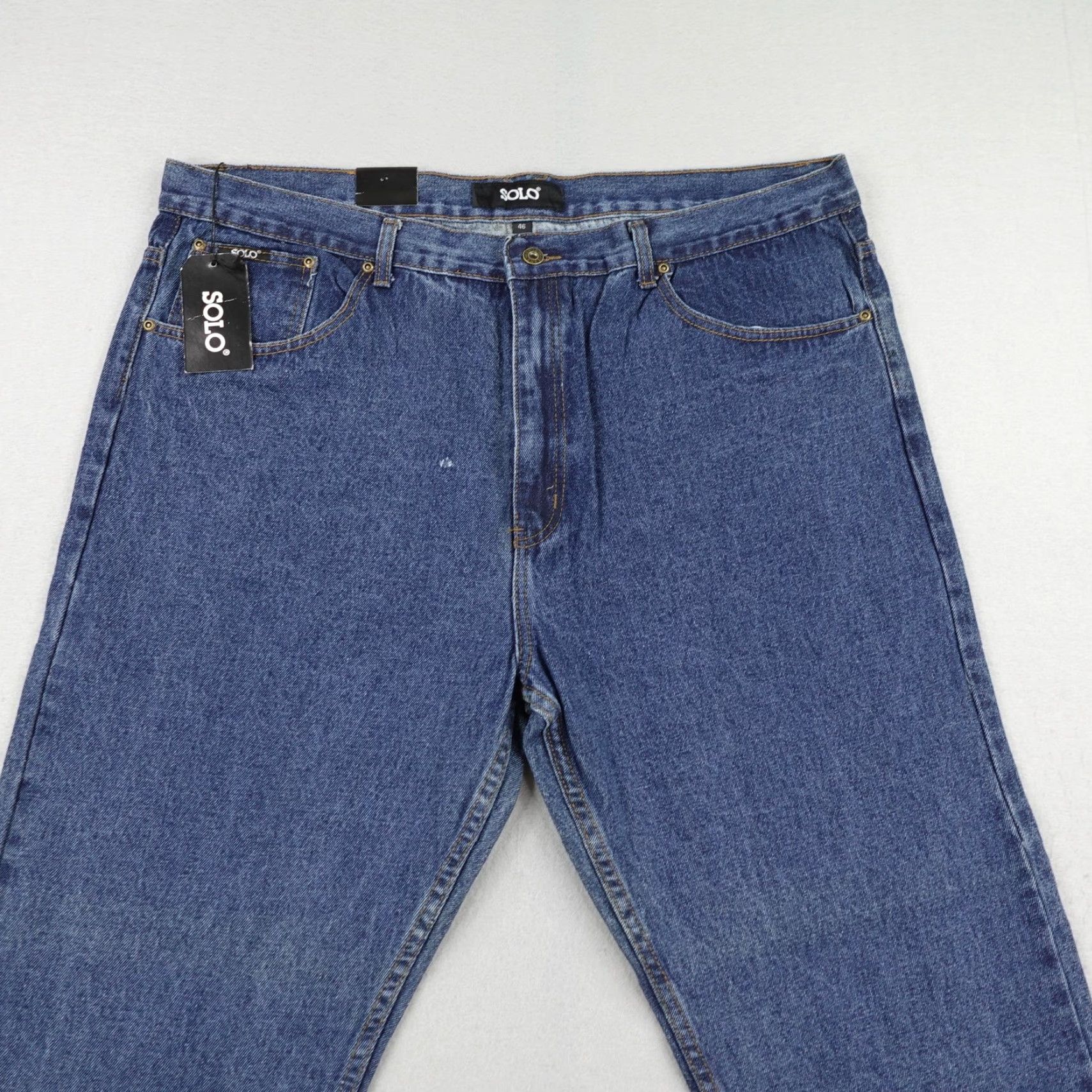 Vintage SOLO Jeans Men’s 46 Blue Denim Baggy Relaxed Fit Grunge Skater NEW Size US 30 / EU 46 - 2 Thumbnail