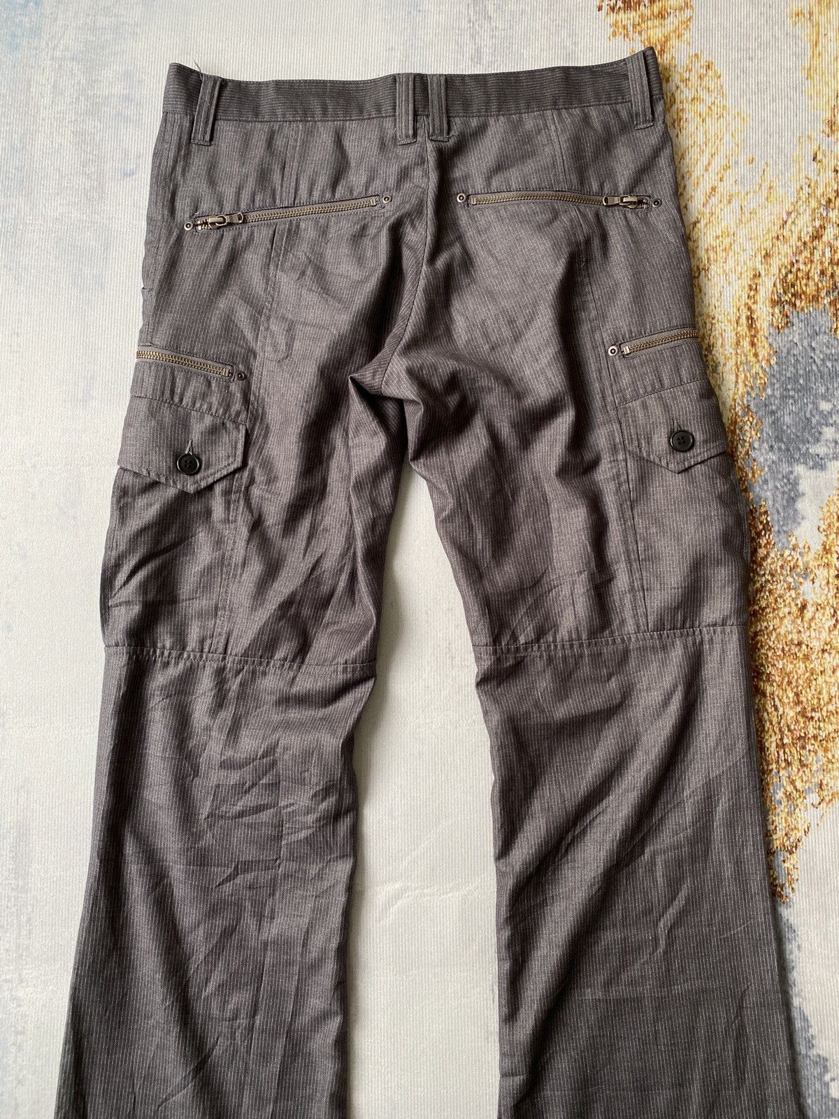 Japanese Brand Tete Homme Kazutaka Kato Flare Cargo Pant Size US 32 / EU 48 - 8 Thumbnail