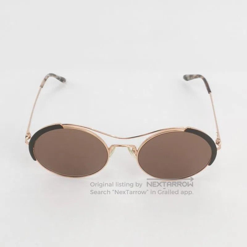Prada Prada Round Logo Sunglasses with Side Logo. Size ONE SIZE - 2 Thumbnail