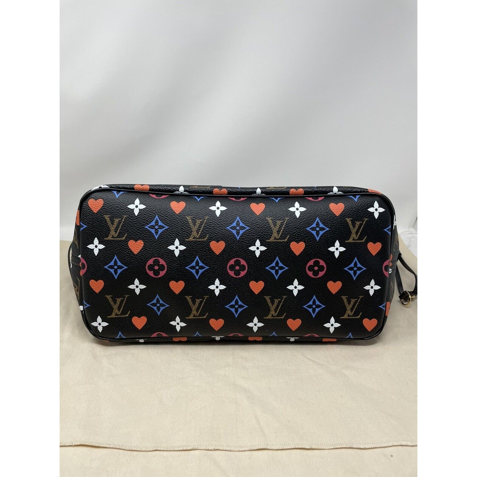 Louis Vuitton Louis Vuitton Neverfull Tote MM Black Canvas Size ONE SIZE - 8 Thumbnail