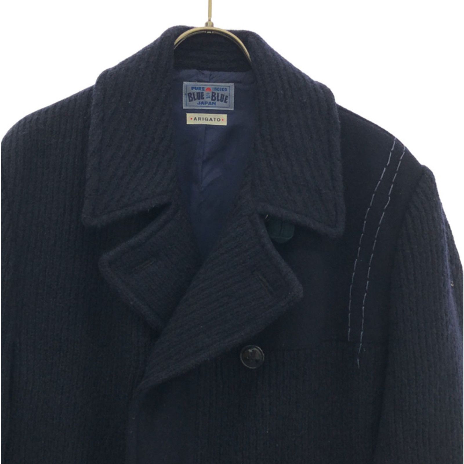 Blue Blue Japan Blue Blue Japan Wool Coat – Size M – Navy – 100% Wool Size US M / EU 48-50 / 2 - 6 Thumbnail