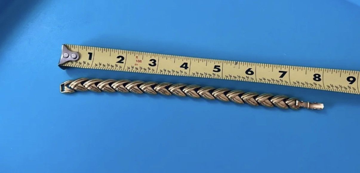 Other Vtg Krementz Gold Tone Link Bracelet 7” Classic Statement Size ONE SIZE - 9 Thumbnail