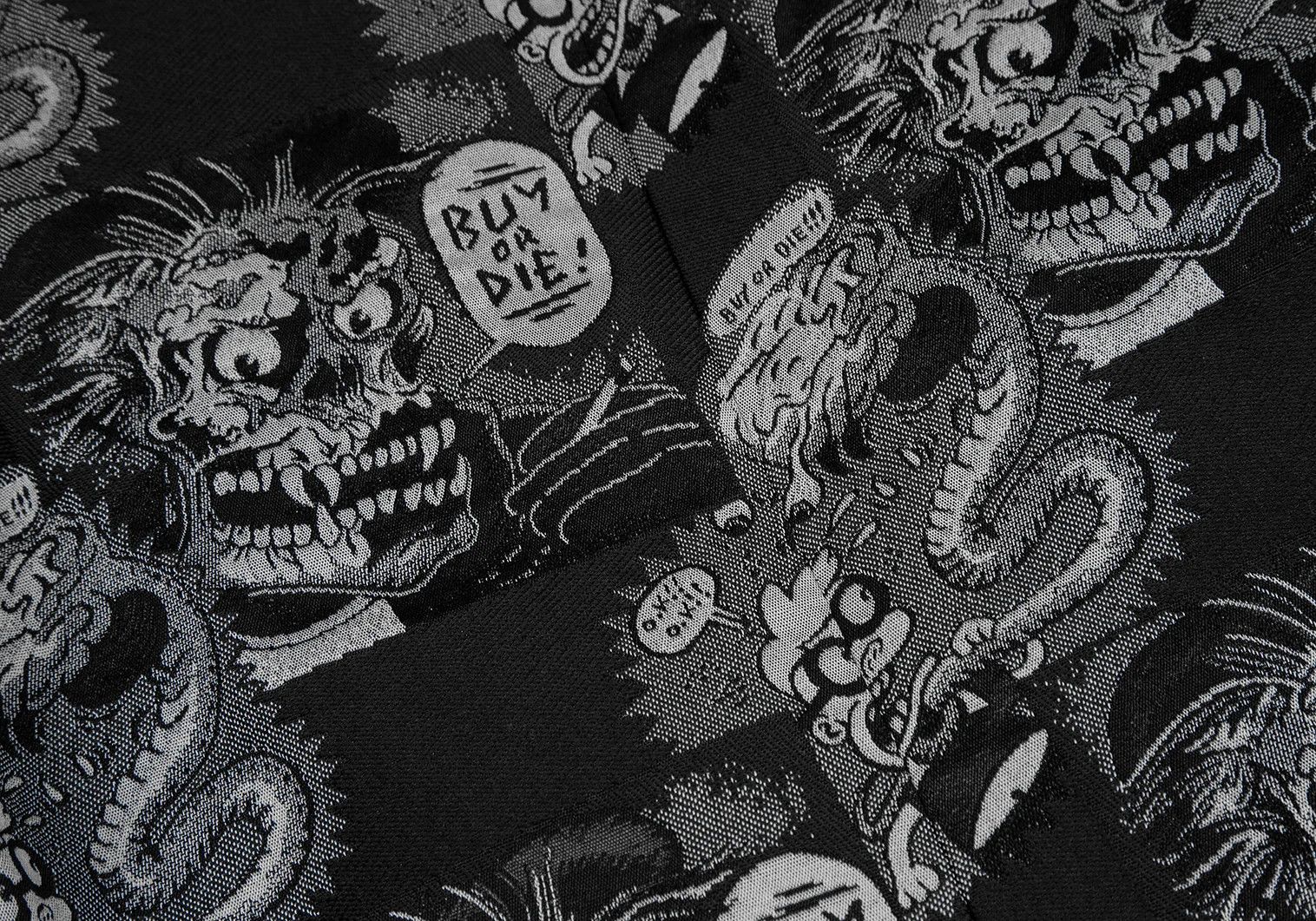 Comme des Garcons Homme Plus Comic Jacquard Drawstring Jacket in Black and Gray M Size US M / EU 48-50 / 2 - 12 Thumbnail
