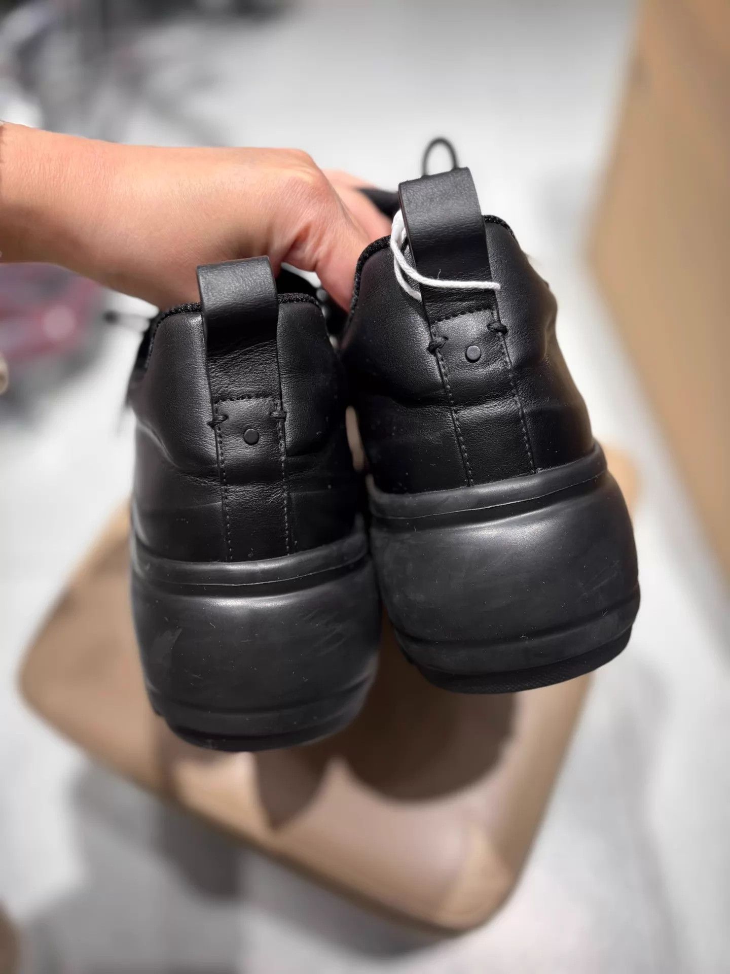 Valentino Valentino Y2K Black Leather Platform Dad Shoe 38 Size US 7.5 / IT 37.5 - 4 Thumbnail