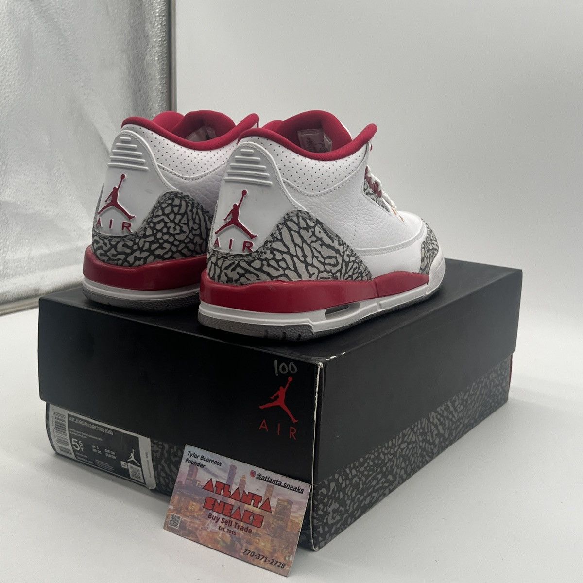 Jordan Brand Air Jordan 3 Cardinal red Size US 5.5 / EU 38 - 5 Thumbnail