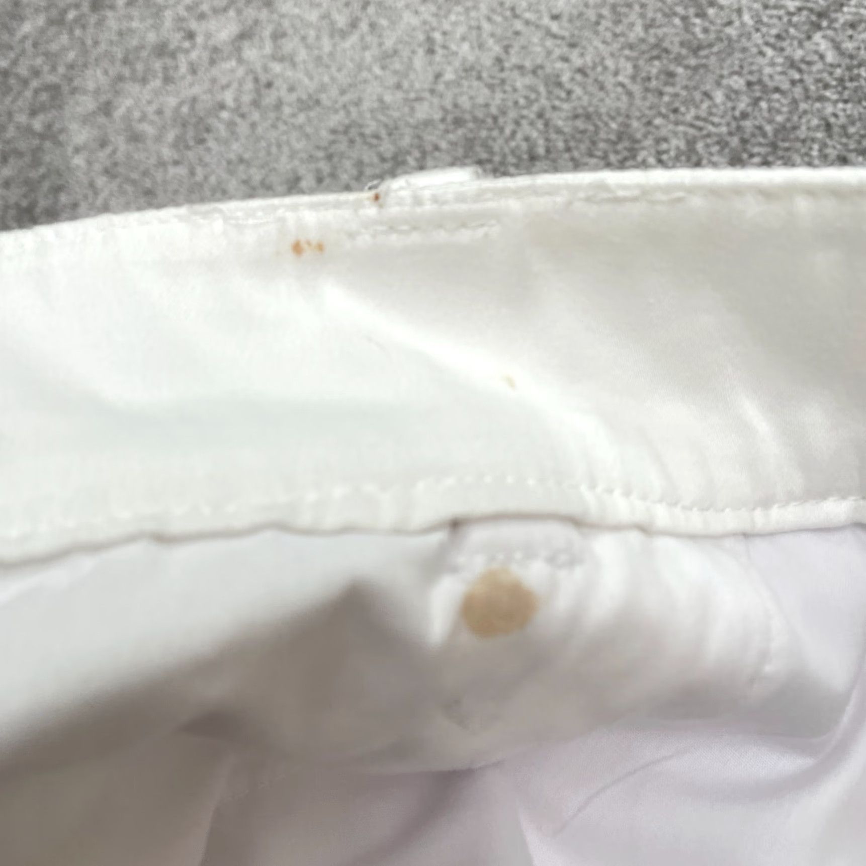 Chaps VINTAGE Chaps Women's Cotton Chino Pants 16 White Mid Rise Straight Leg Casual Workwear Size 38" / US 16 / IT 52 - 6 Thumbnail