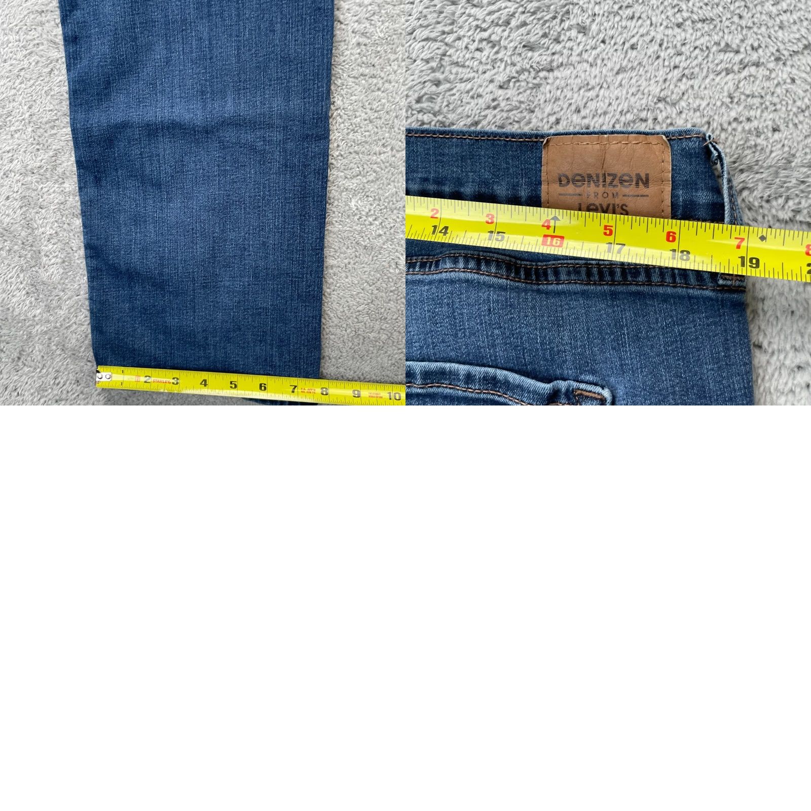 Levi's Levi's Womens 38x28 Blue Straight Denim Jeans Cotton Stretch Size 26" / US 2 / IT 38 - 8 Thumbnail