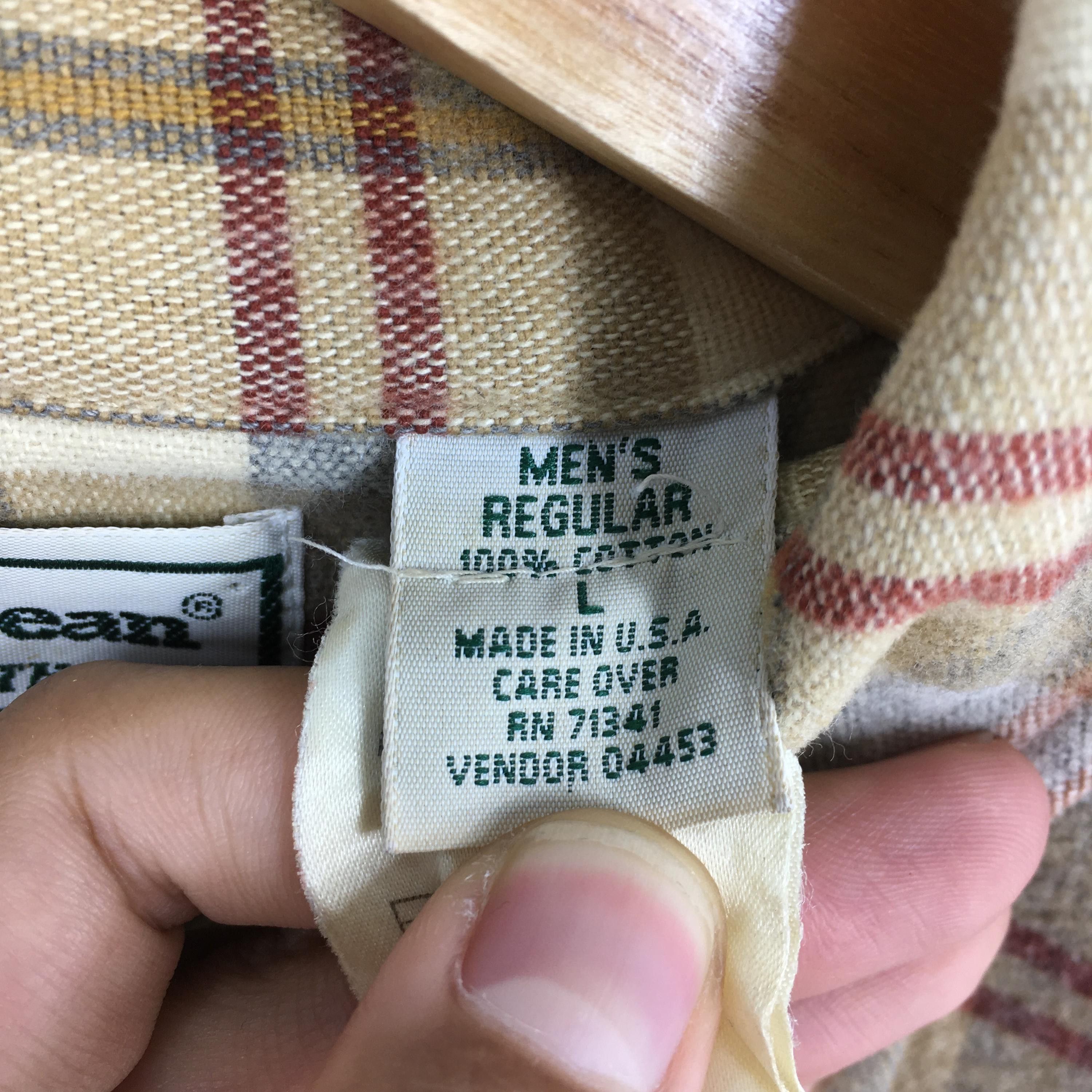 Flannel × L.L. Bean Vintage LL Bean Flannel Checkered Shirt Men Large Size US L / EU 52-54 / 3 - 6 Thumbnail